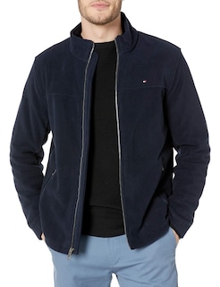 Foto 1 | Chaqueta Tommy Hilfiger De Forro Polar Clásico Con Cremallera En La Parte Delantera - Venta Internacional.