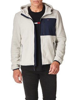 Foto 1 | Chaqueta Tommy Hilfiger De Forro Polar De Alto Rendimiento Con Capucha Para Hombre - Venta Internacional.