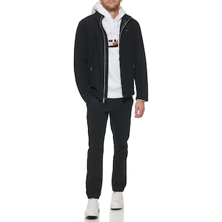 Foto 2 | Chaqueta Tommy Hilfiger Clásica Con Cremallera Frontal, Forro Polar, Negra - Venta Internacional.