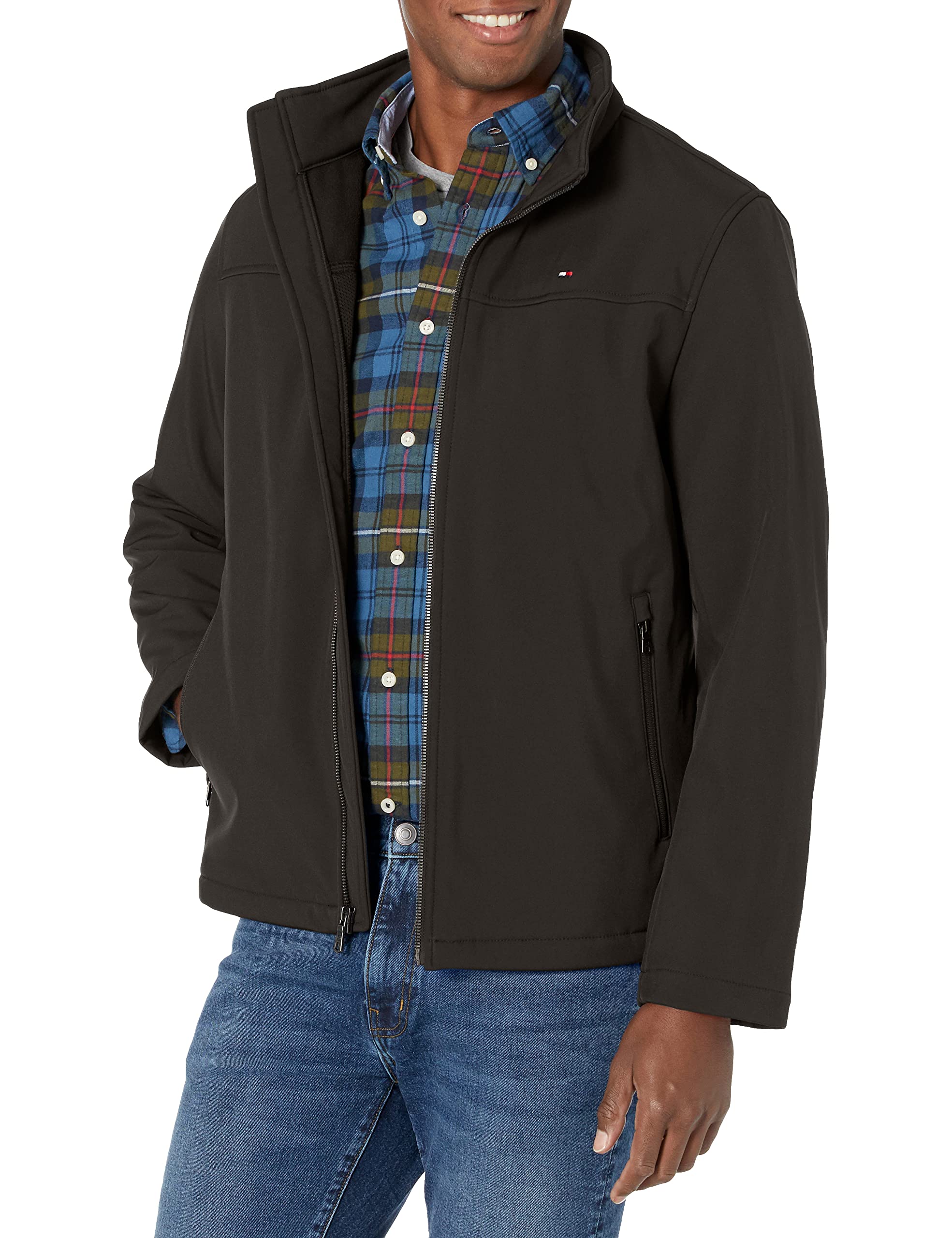 Foto 2 pulgar | Chaqueta Tommy Hilfiger Classic Soft Shell Para Hombre Negra Xl Tall - Venta Internacional.
