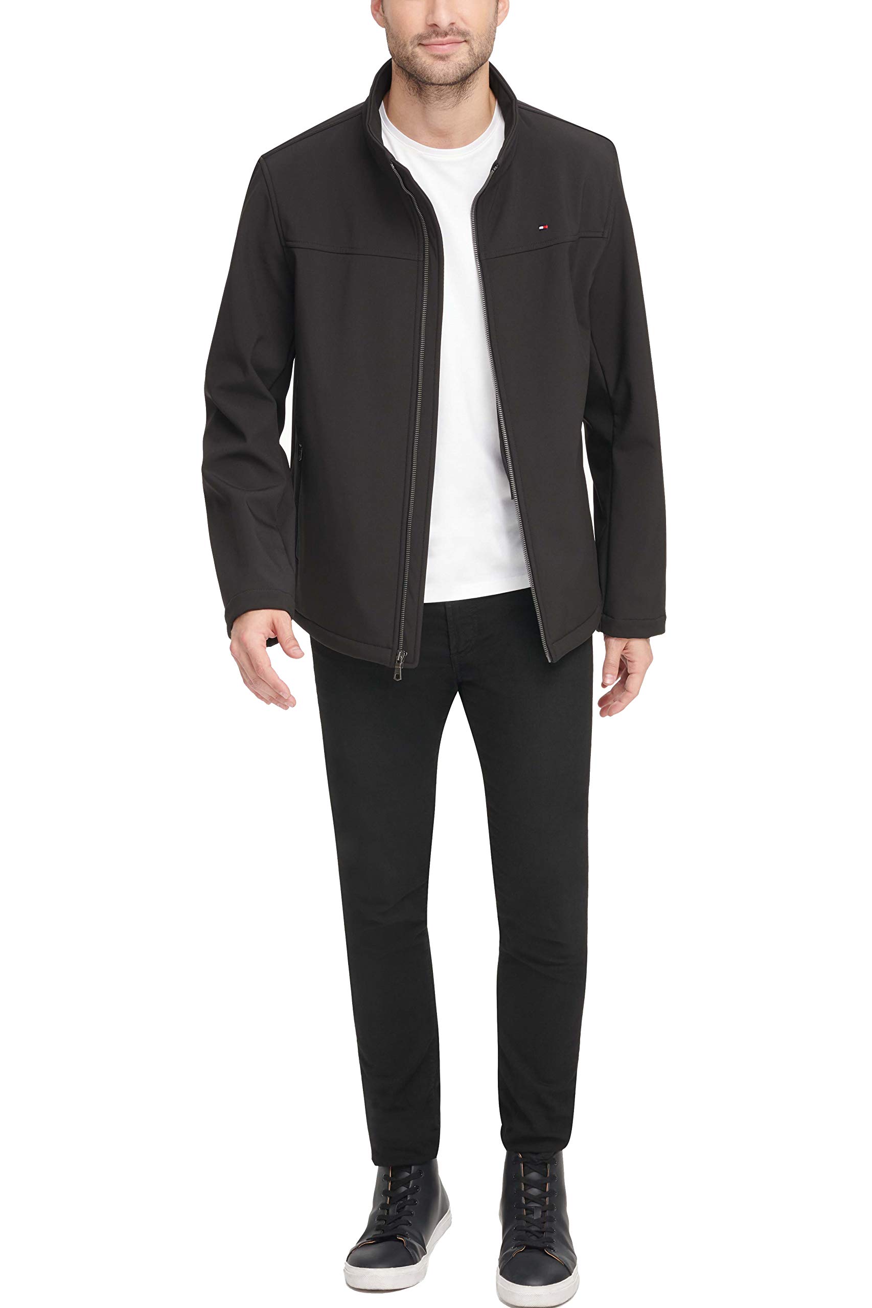 Foto 4 pulgar | Chaqueta Tommy Hilfiger Classic Soft Shell Para Hombre Negra Xl Tall - Venta Internacional.