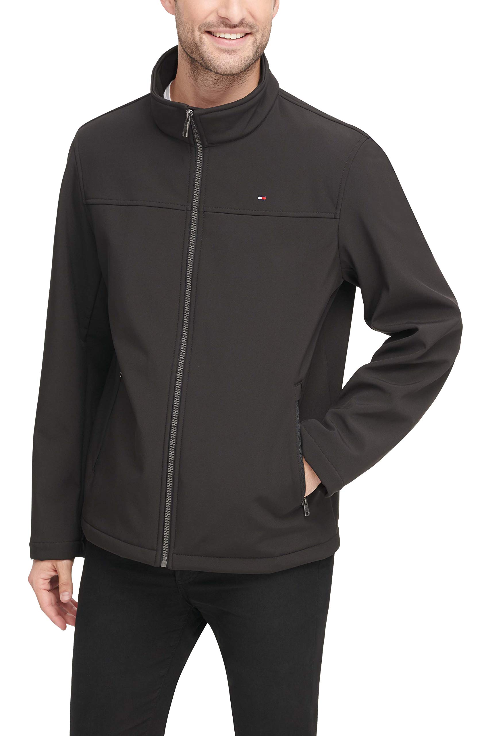 Foto 5 pulgar | Chaqueta Tommy Hilfiger Classic Soft Shell Para Hombre Negra Xl Tall - Venta Internacional.