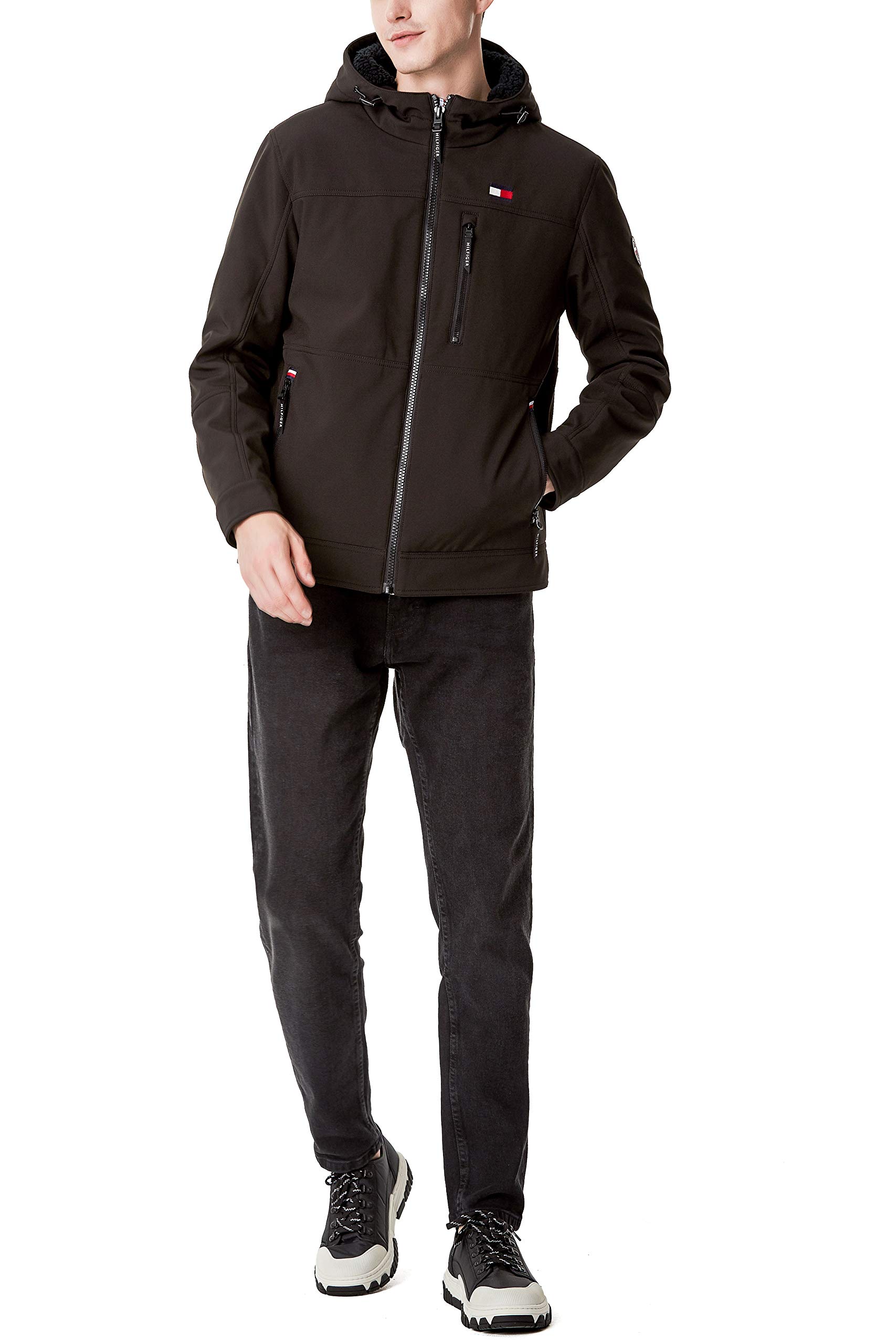 Foto 6 pulgar | Chaqueta Tommy Hilfiger Negra para Hombre con Relleno de Tela Blanda - Venta Internacional