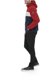 Foto 4 | Chaqueta Polar De Alto Rendimiento Con Capucha Tommy Hilfiger Para Hombre, Color Rojo Xxl - Venta Internacional.