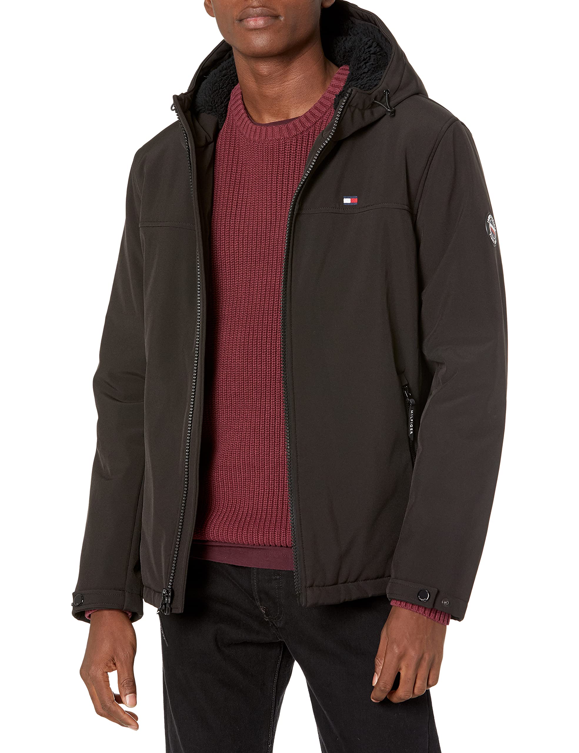 Foto 2 pulgar | Chaqueta Tommy Hilfiger Para Hombre Con Relleno De Tejido Blando Y Forro De Sherpa - Venta Internacional.