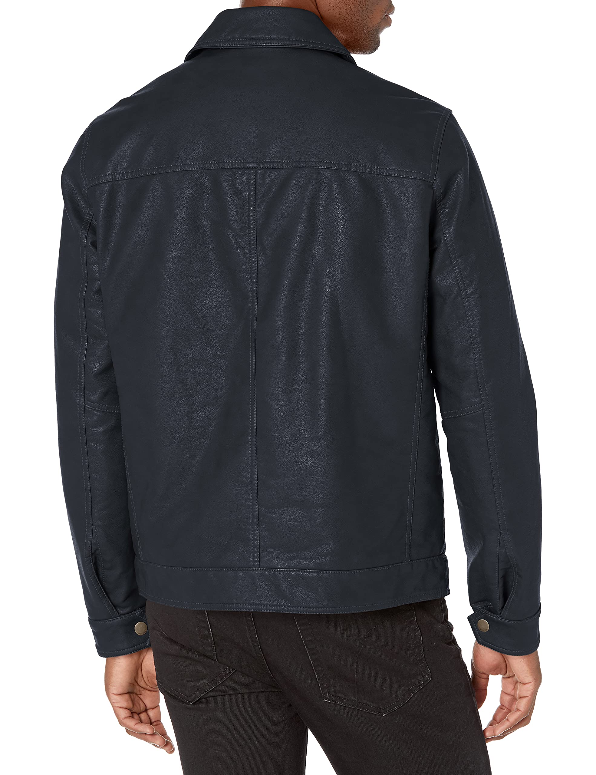 Foto 2 | Chaqueta Tommy Hilfiger Classic De Piel Sintética Para Hombre, Color Azul Marino - Venta Internacional.