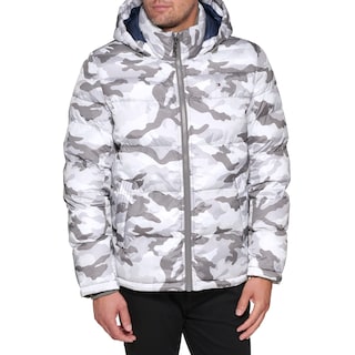 Foto 1 | Chaqueta Tommy Hilfiger Con Capucha Puffer Down Alternative White - Venta Internacional.