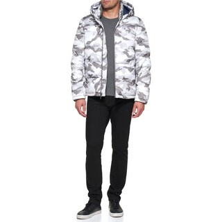 Foto 3 | Chaqueta Tommy Hilfiger Con Capucha Puffer Down Alternative White - Venta Internacional.