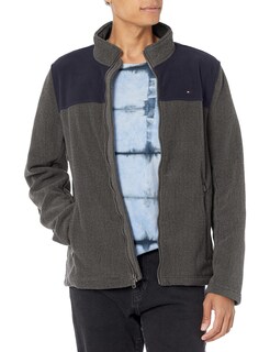 Foto 1 | Chaqueta Tommy Hilfiger Clásica De Forro Polar Con Cremallera Frontal Para Hombre - Venta Internacional.