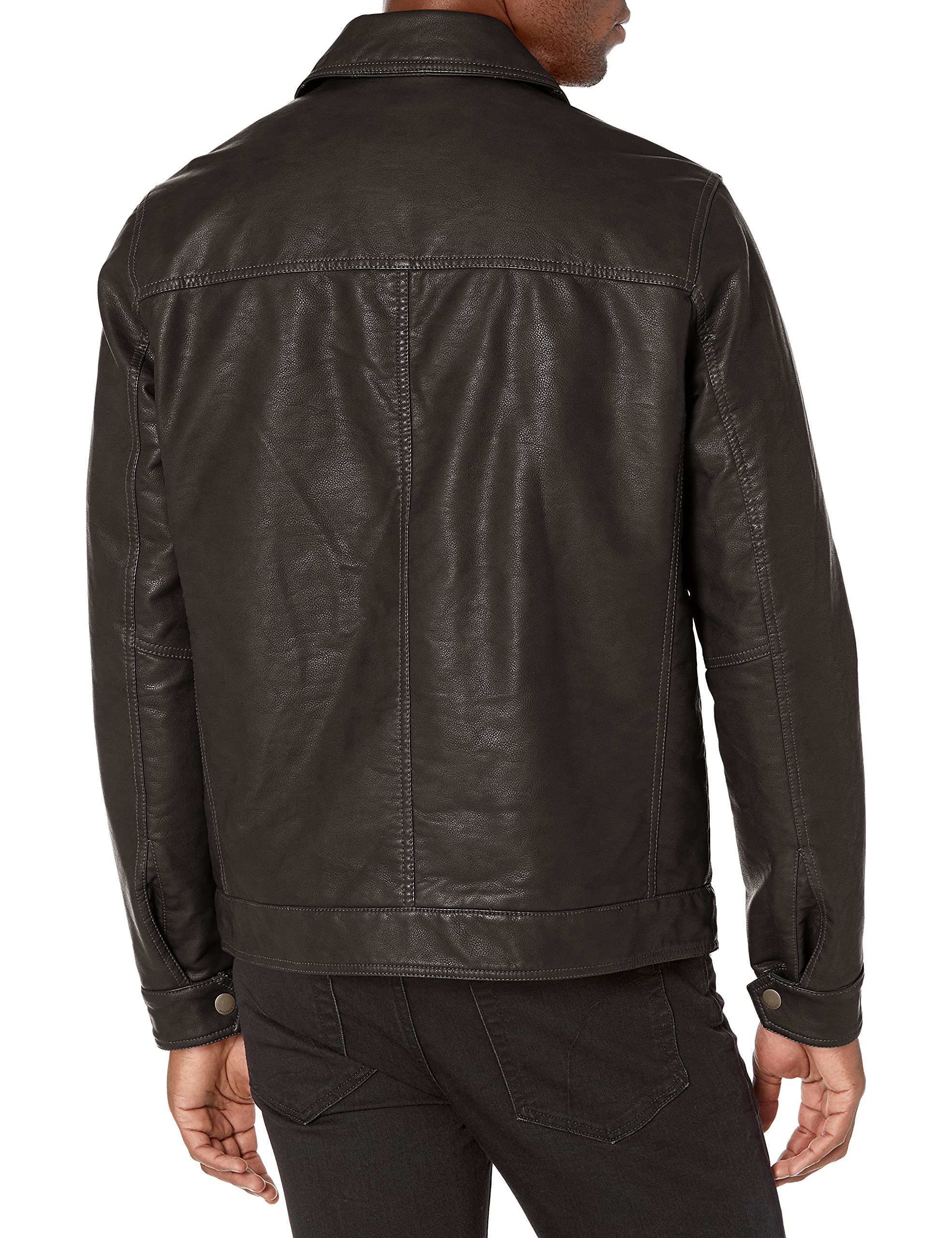 Foto 2 | Chaqueta Tommy Hilfiger Classic De Piel Sintética Para Hombre, Color Marrón - Venta Internacional.