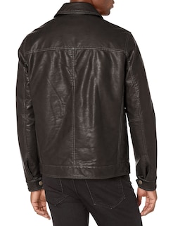 Foto 2 | Chaqueta Tommy Hilfiger Classic De Piel Sintética Para Hombre, Color Marrón - Venta Internacional.