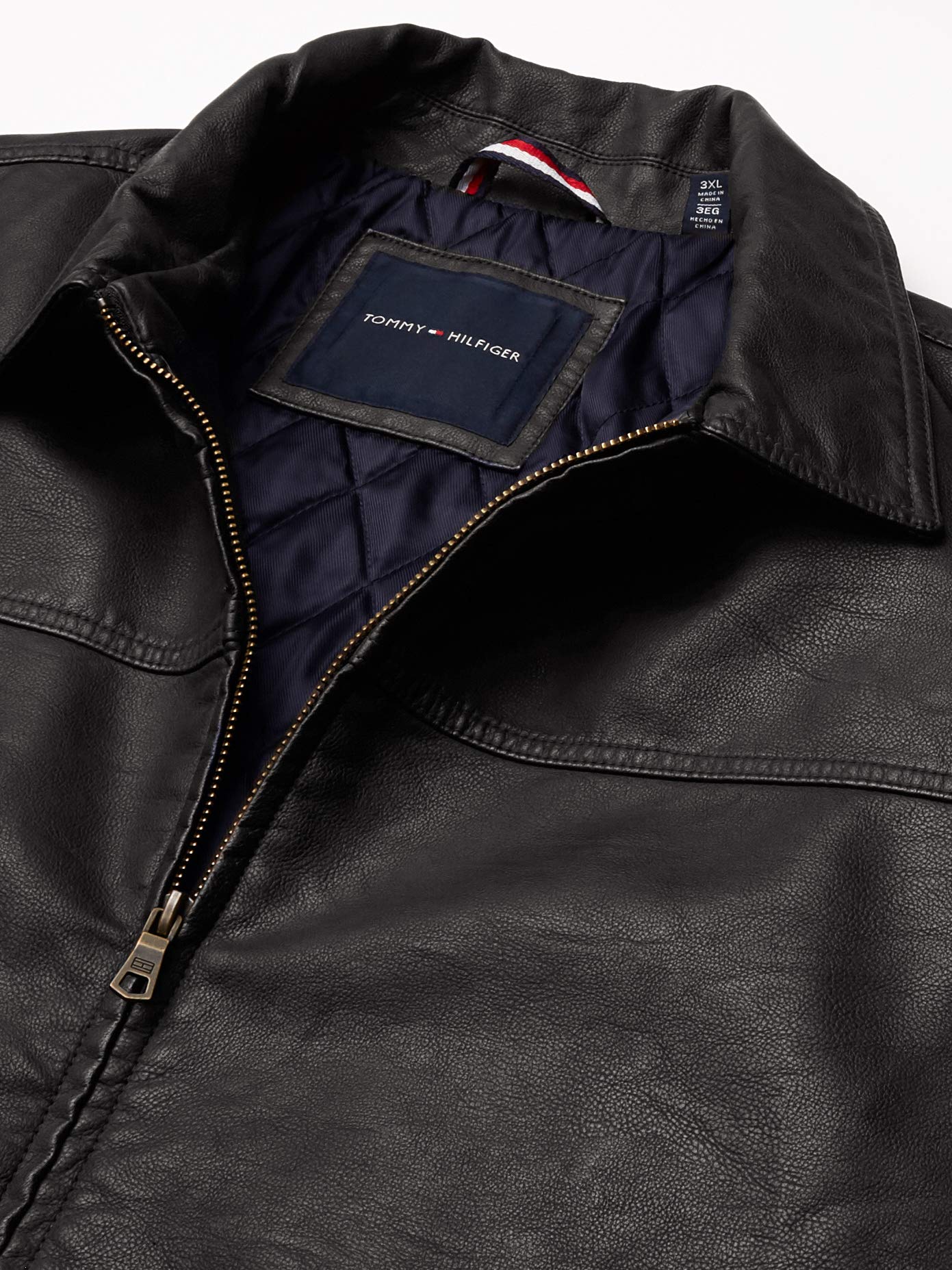Foto 5 pulgar | Chaqueta Tommy Hilfiger Classic De Piel Sintética Para Hombre, Color Marrón - Venta Internacional.