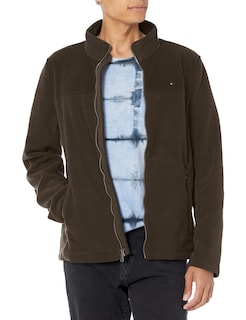 Foto 1 | Chaqueta Tommy Hilfiger Classic Con Cremallera Frontal, Forro Polar, Color Oliva - Venta Internacional.