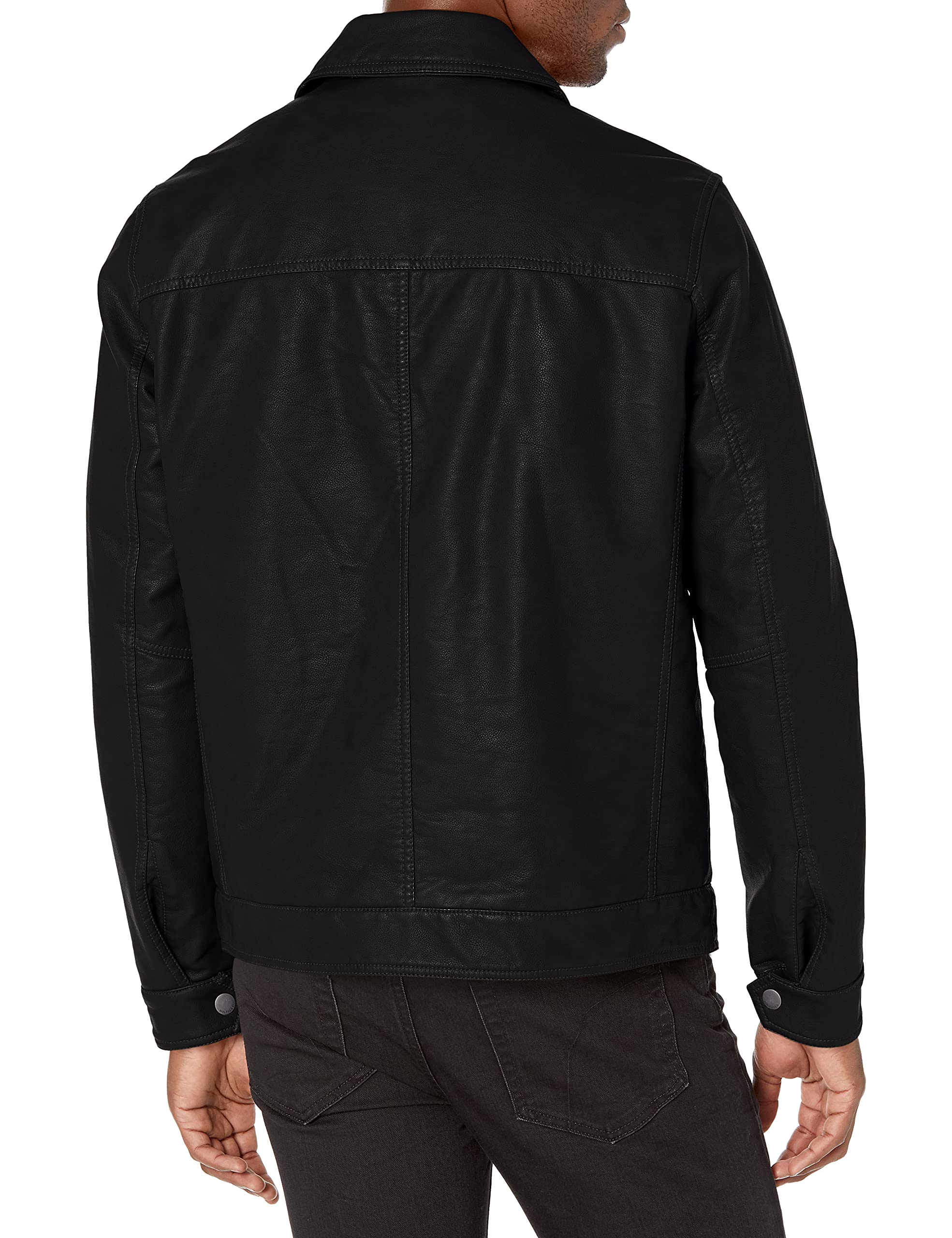 Foto 3 pulgar | Chaqueta Tommy Hilfiger Classic De Piel Sintética Para Hombre, Color Negro - Venta Internacional.