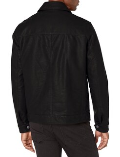 Foto 2 | Chaqueta Tommy Hilfiger Classic De Piel Sintética Para Hombre, Color Negro - Venta Internacional.