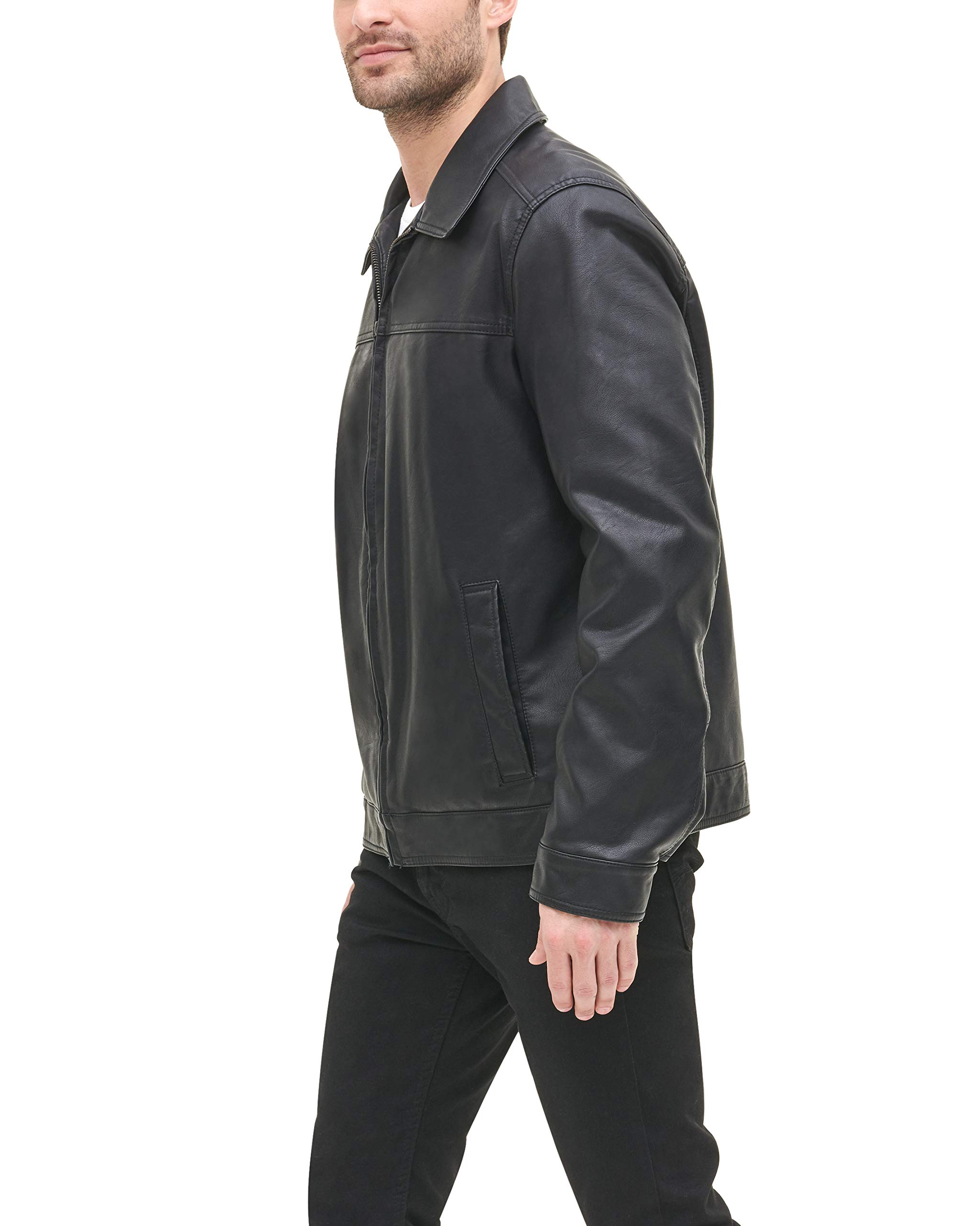 Foto 6 pulgar | Chaqueta Tommy Hilfiger Classic De Piel Sintética Para Hombre, Color Negro - Venta Internacional.