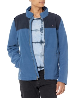 Foto 1 | Chaqueta Tommy Hilfiger Clásica De Forro Polar Con Cremallera Frontal Para Hombre - Venta Internacional.