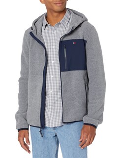 Foto 1 | Chaqueta Tommy Hilfiger De Forro Polar De Alto Rendimiento Con Capucha Para Hombre - Venta Internacional.
