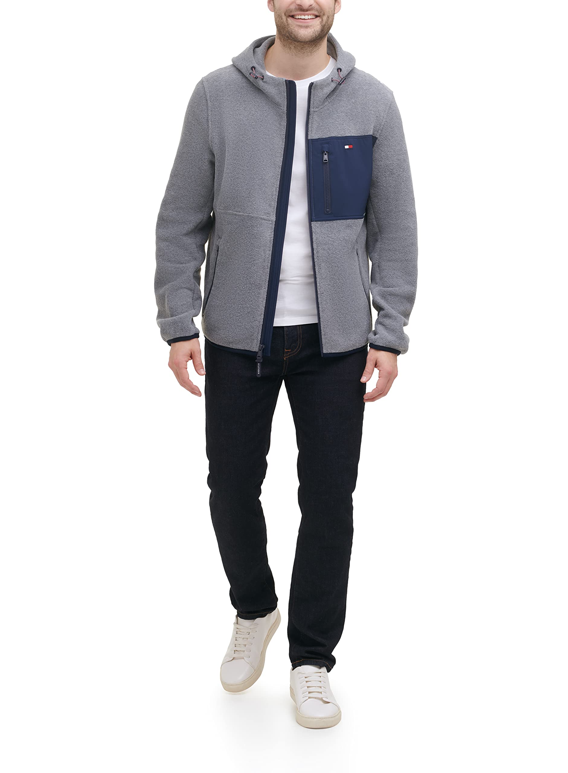 Foto 4 pulgar | Chaqueta Tommy Hilfiger De Forro Polar De Alto Rendimiento Con Capucha Para Hombre - Venta Internacional.