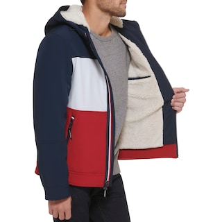Foto 2 | Chaqueta Tommy Hilfiger Para Hombre Con Relleno De Tejido Blando Y Forro De Sherpa - Venta Internacional.