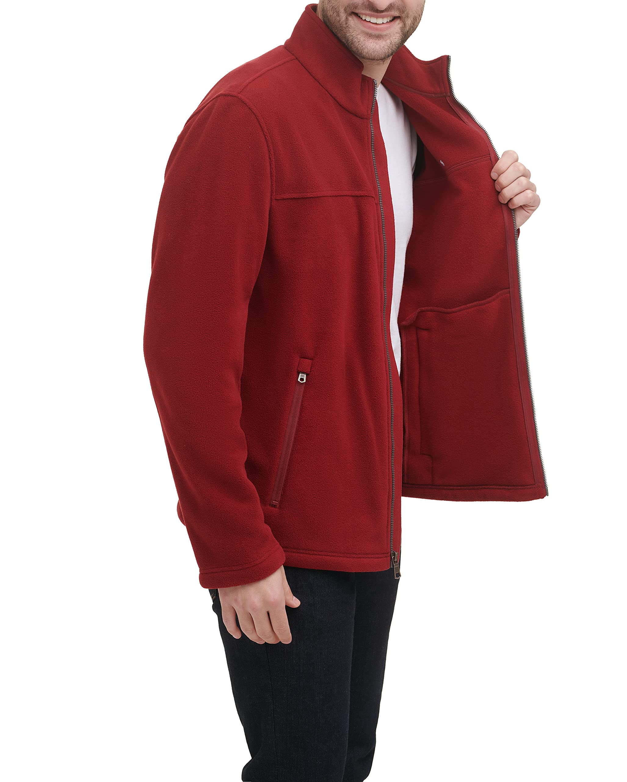 Foto 3 pulgar | Chaqueta Tommy Hilfiger De Forro Polar Clásico Con Cremallera Frontal Para Hombre - Venta Internacional.