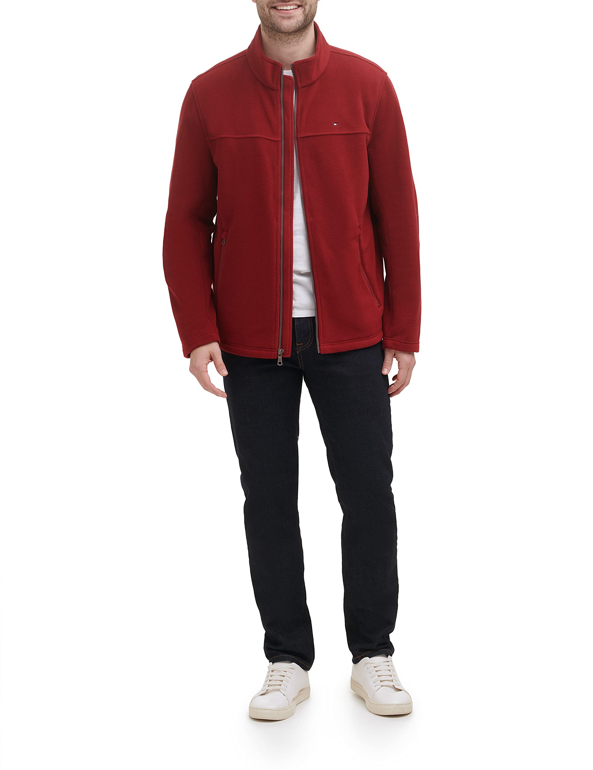 Foto 4 pulgar | Chaqueta Tommy Hilfiger De Forro Polar Clásico Con Cremallera Frontal Para Hombre - Venta Internacional.