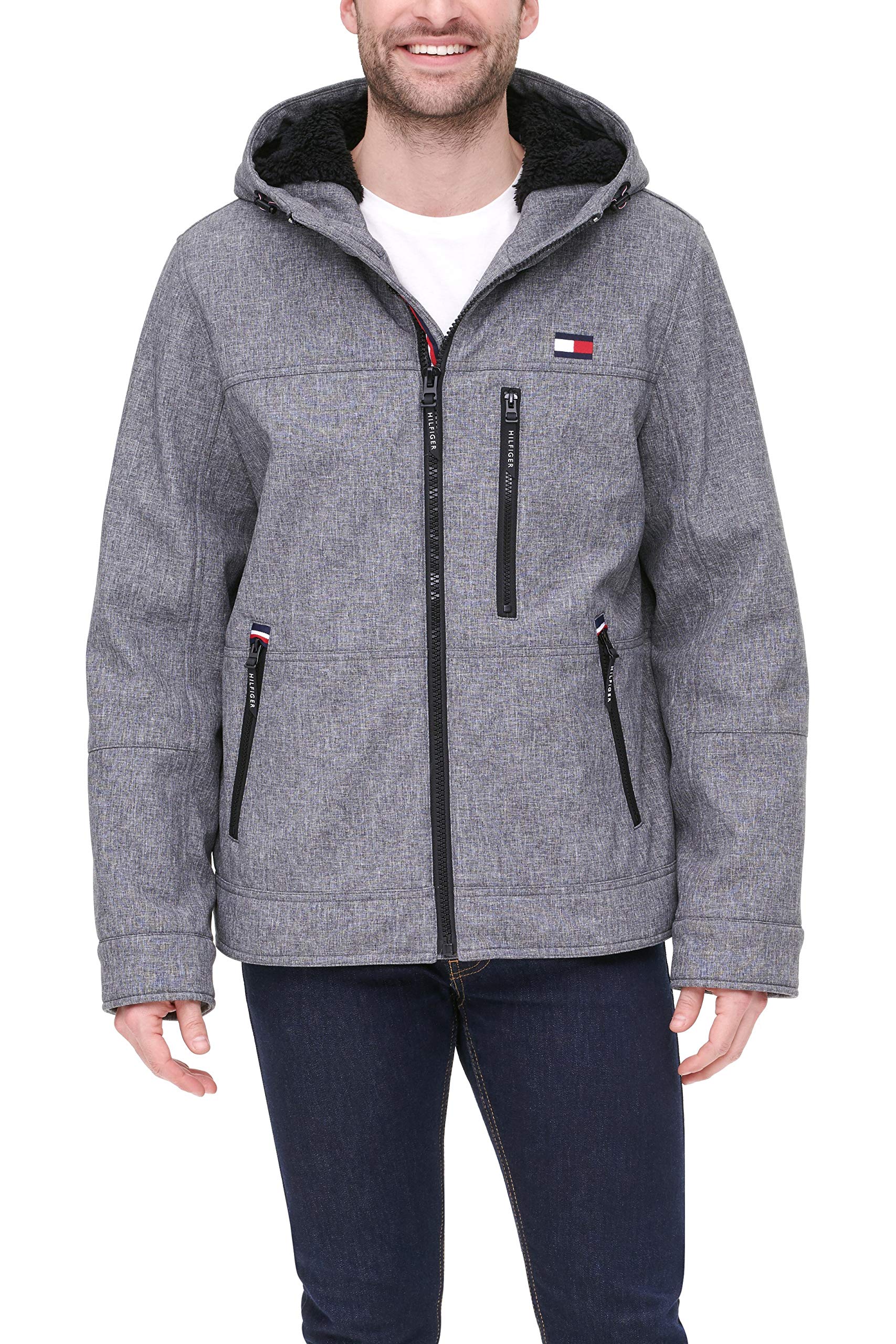 Foto 2 pulgar | Chaqueta Tommy Hilfiger Rellena De Tejido Blando Con Forro De Sherpa - Venta Internacional.