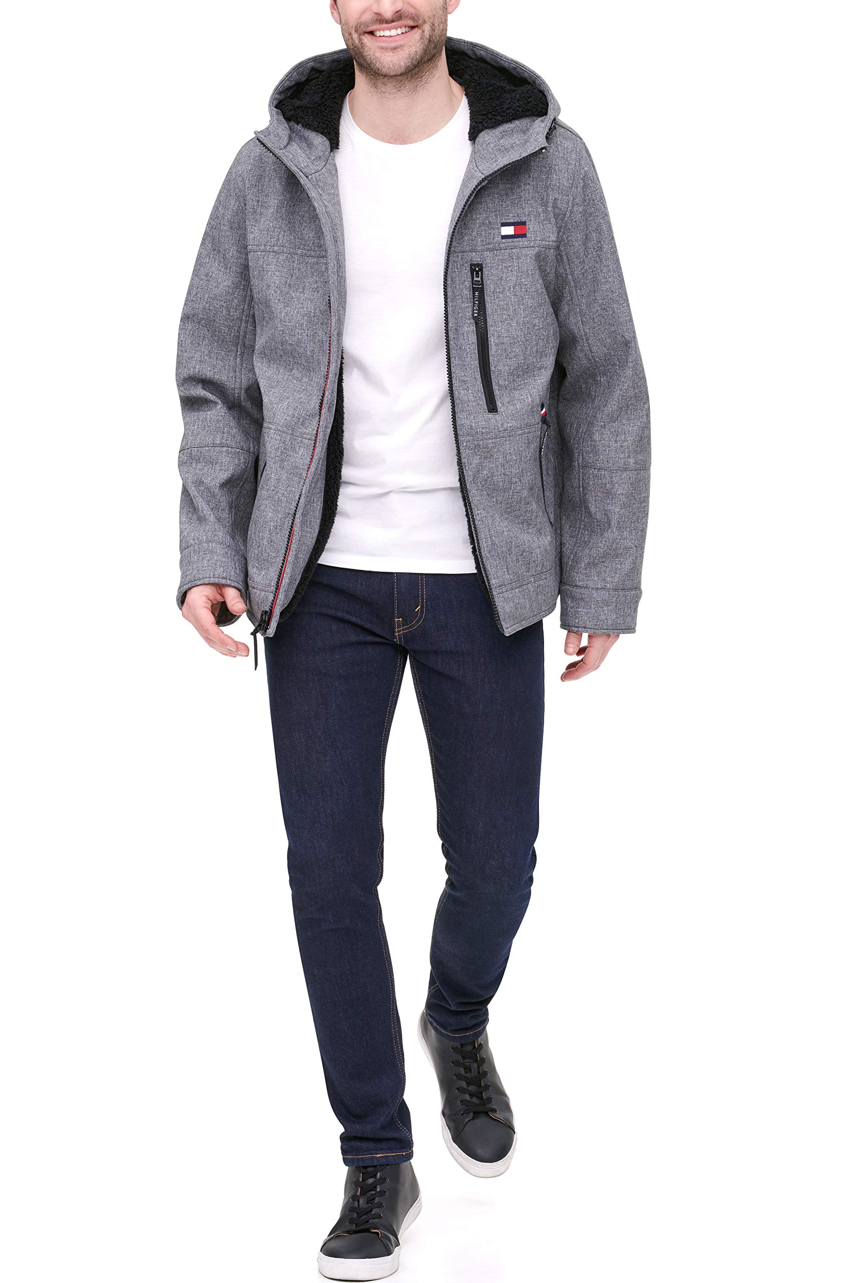 Foto 4 pulgar | Chaqueta Tommy Hilfiger Rellena De Tejido Blando Con Forro De Sherpa - Venta Internacional.