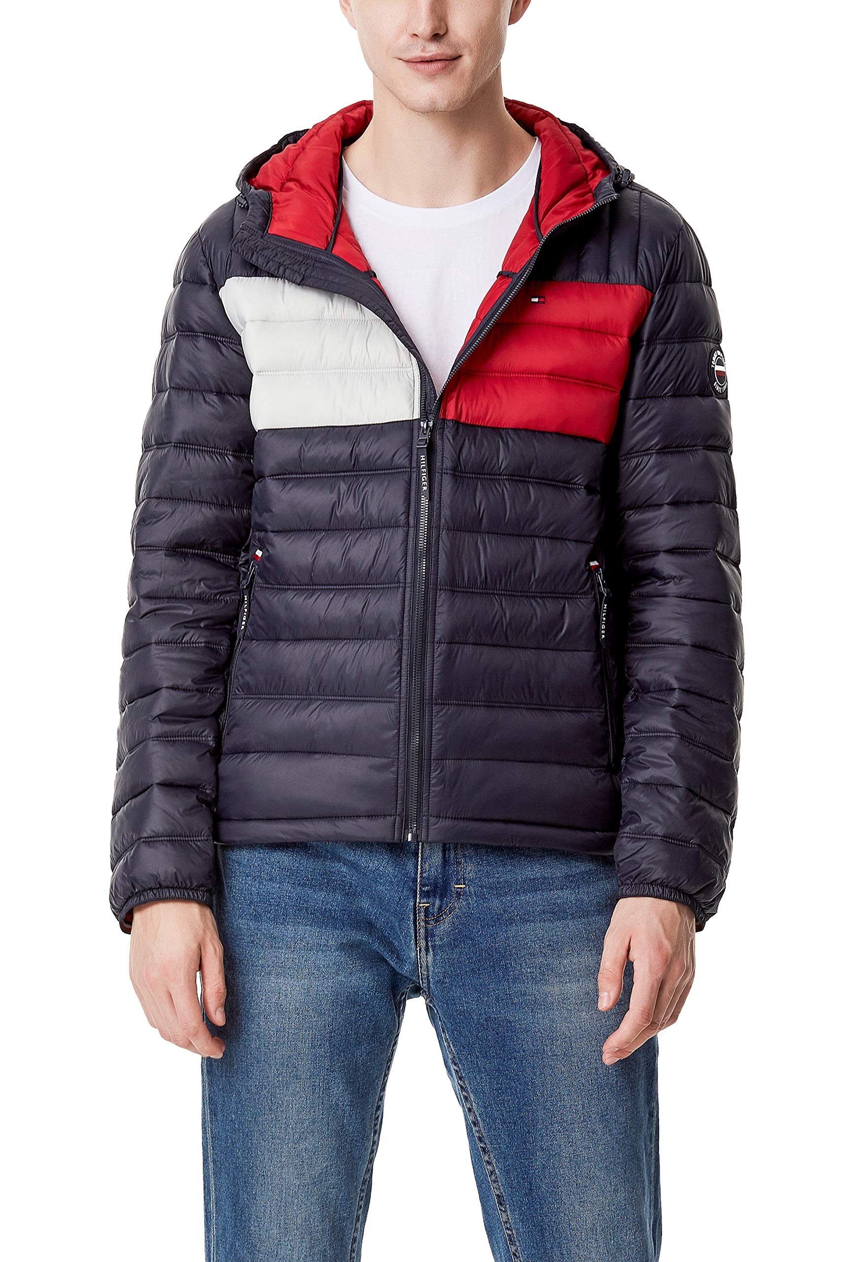 Foto 2 pulgar | Chaqueta Tommy Hilfiger Resistente Al Agua Ultra Loft Navy Para Hombre - Venta Internacional.