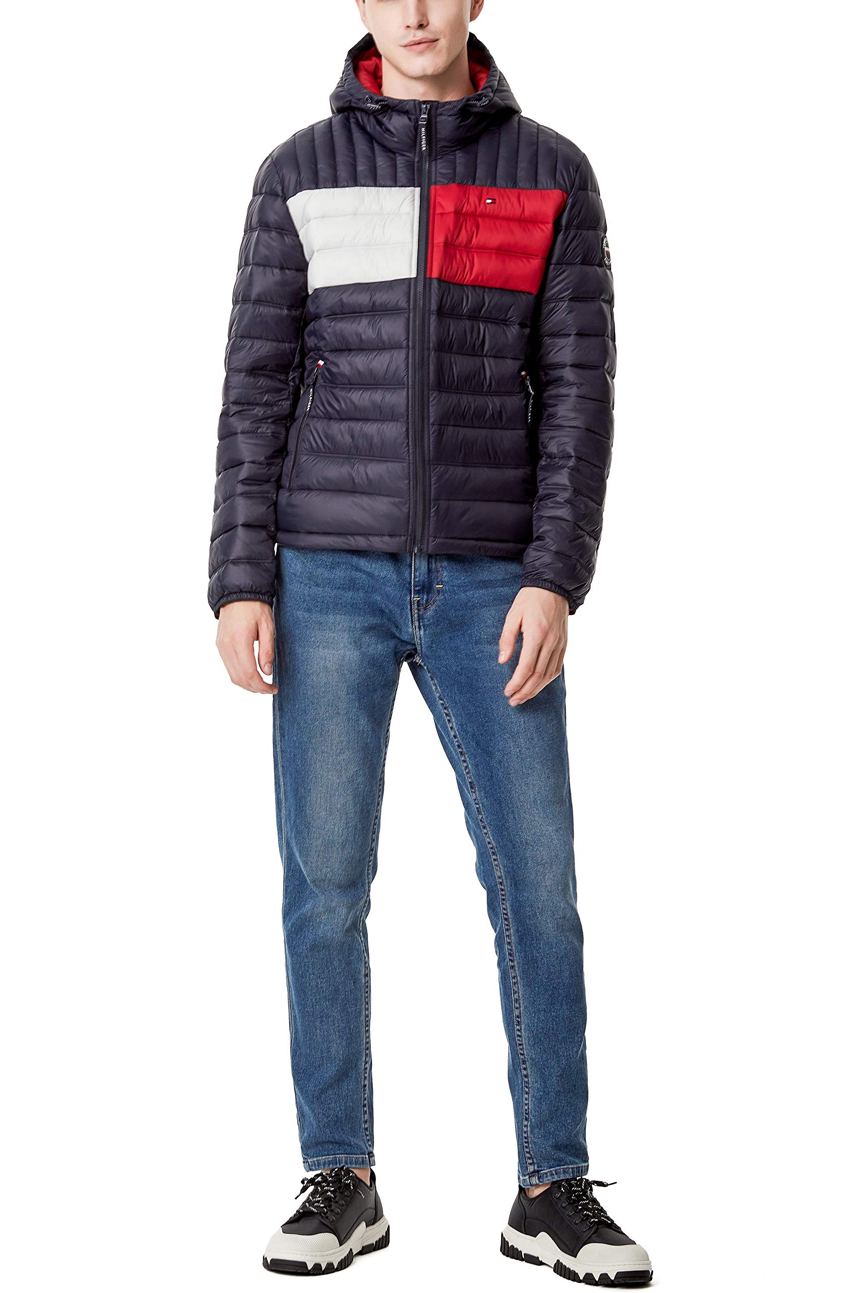 Foto 3 pulgar | Chaqueta Tommy Hilfiger Resistente Al Agua Ultra Loft Navy Para Hombre - Venta Internacional.