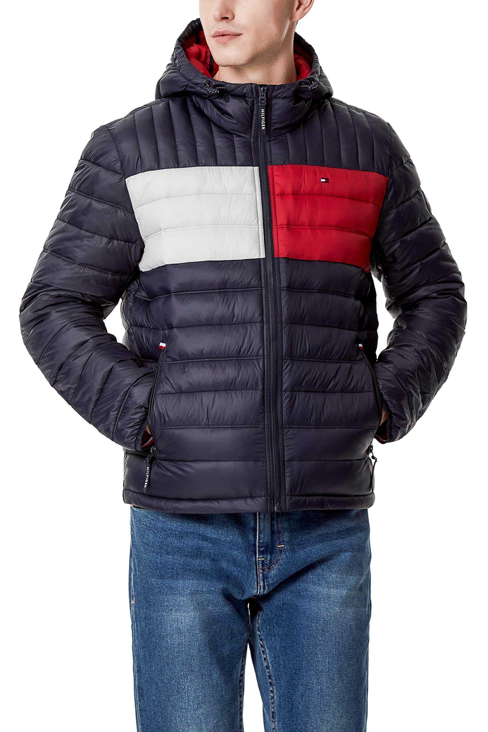 Foto 4 pulgar | Chaqueta Tommy Hilfiger Resistente Al Agua Ultra Loft Navy Para Hombre - Venta Internacional.