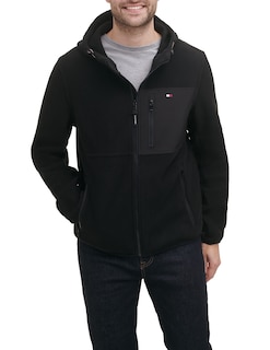Foto 1 | Chaqueta Tommy Hilfiger De Forro Polar De Alto Rendimiento Con Capucha Para Hombre - Venta Internacional.
