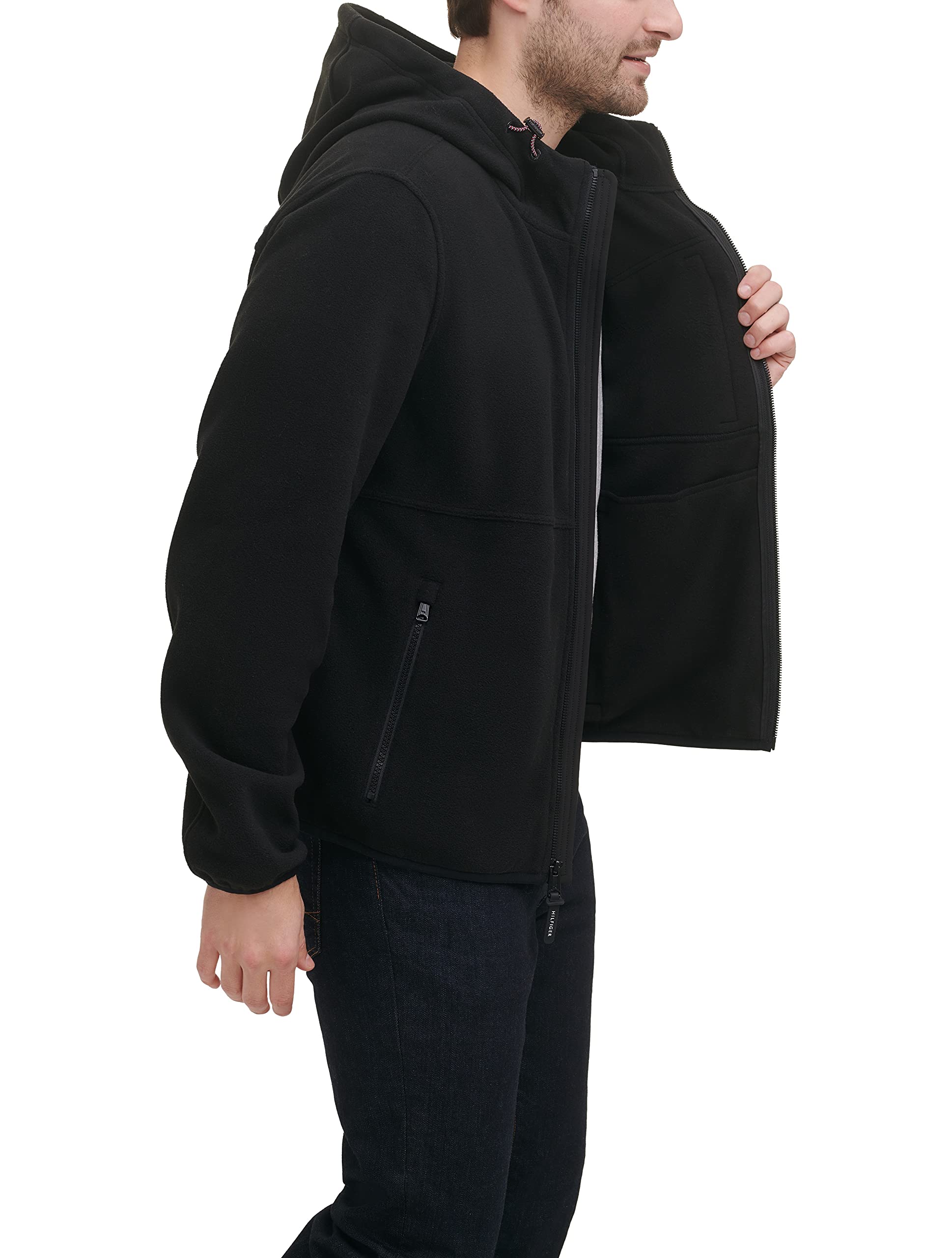 Foto 2 | Chaqueta Tommy Hilfiger De Forro Polar De Alto Rendimiento Con Capucha Para Hombre - Venta Internacional.