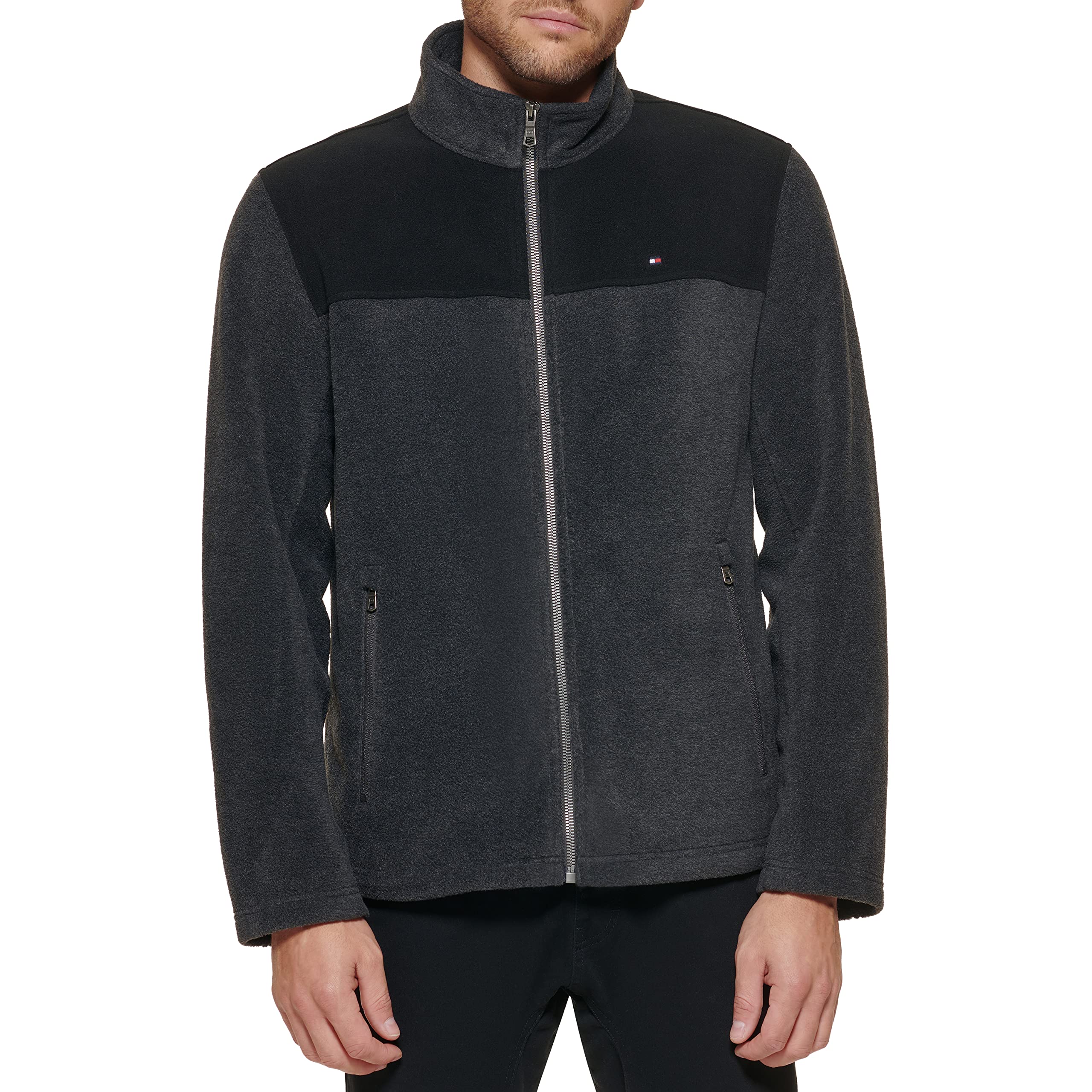 Foto 3 pulgar | Chaqueta Tommy Hilfiger Classic De Forro Polar Para Hombre, Color Negro Xl - Venta Internacional.