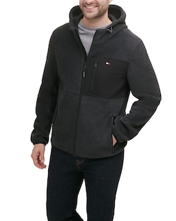 Foto 1 | Chaqueta Tommy Hilfiger De Forro Polar De Alto Rendimiento Con Capucha Para Hombre - Venta Internacional.