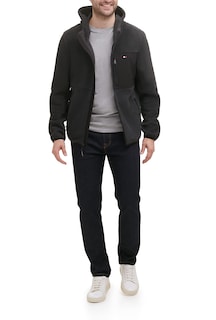 Foto 3 | Chaqueta Tommy Hilfiger De Forro Polar De Alto Rendimiento Con Capucha Para Hombre - Venta Internacional.