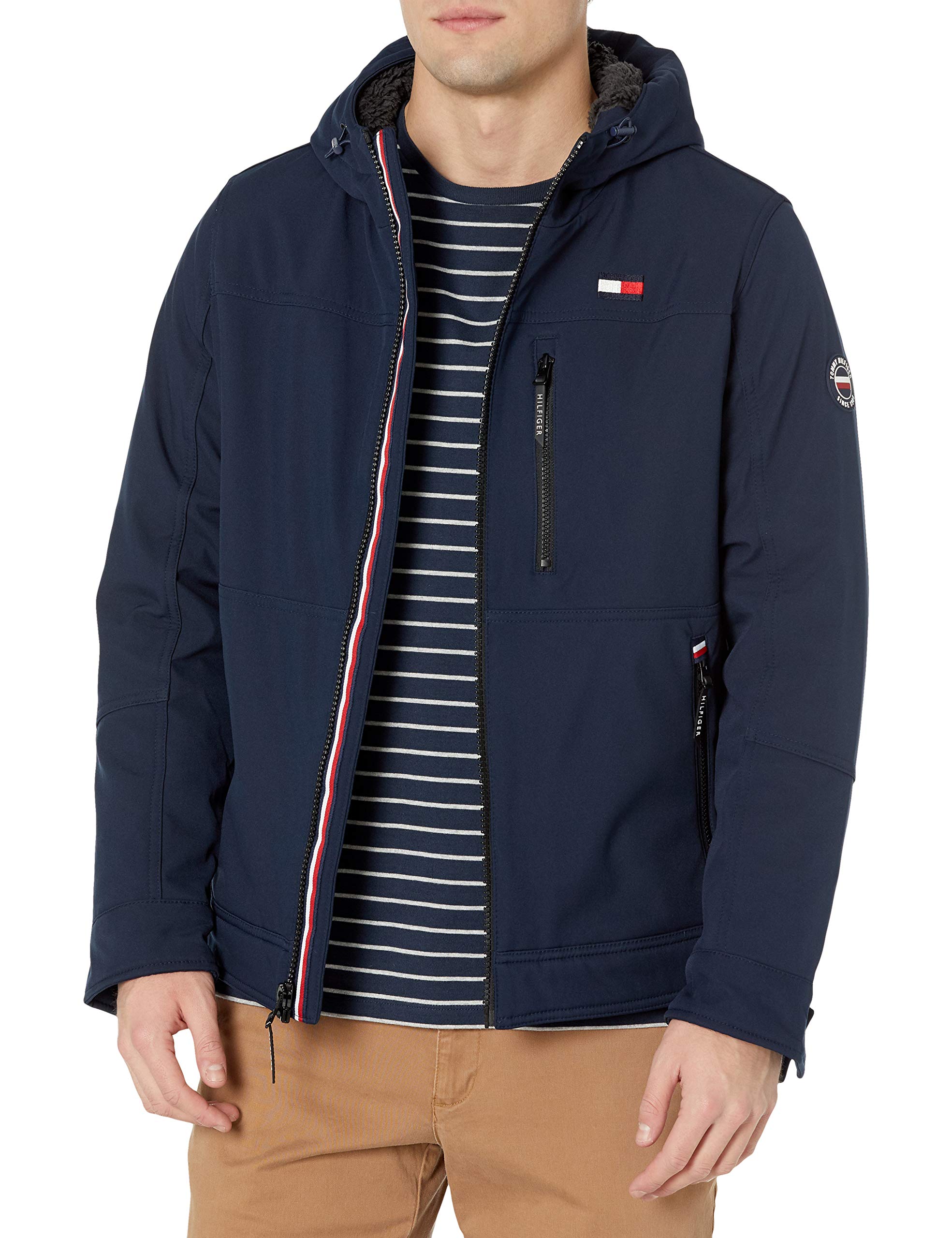 Foto 2 pulgar | Chaqueta Tommy Hilfiger Con Relleno Soft Shell Midnight Xxl Para Hombre - Venta Internacional.