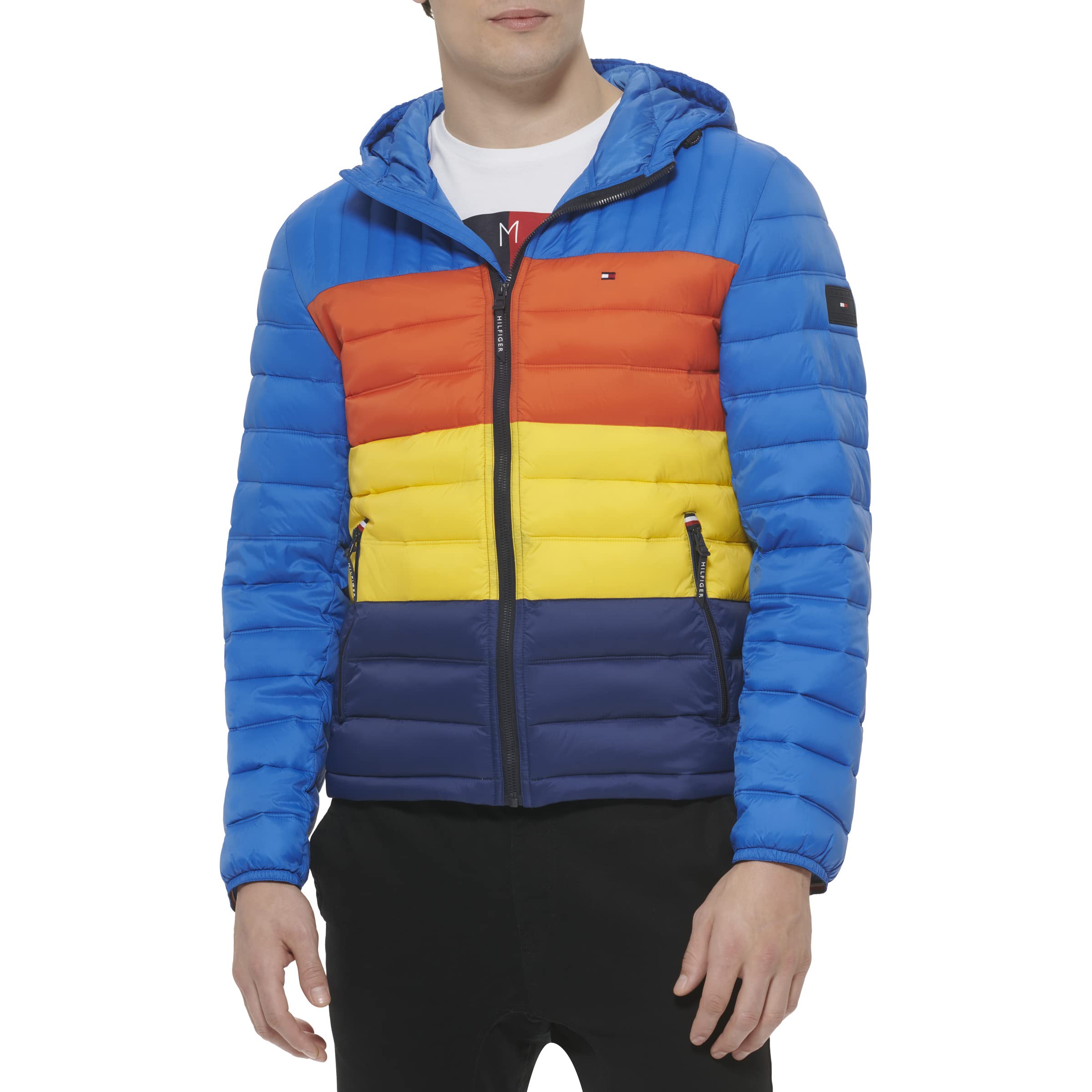 Foto 2 pulgar | Chaqueta Tommy Hilfiger Resistente Al Agua Ultra Loft Blue Para Hombre - Venta Internacional.