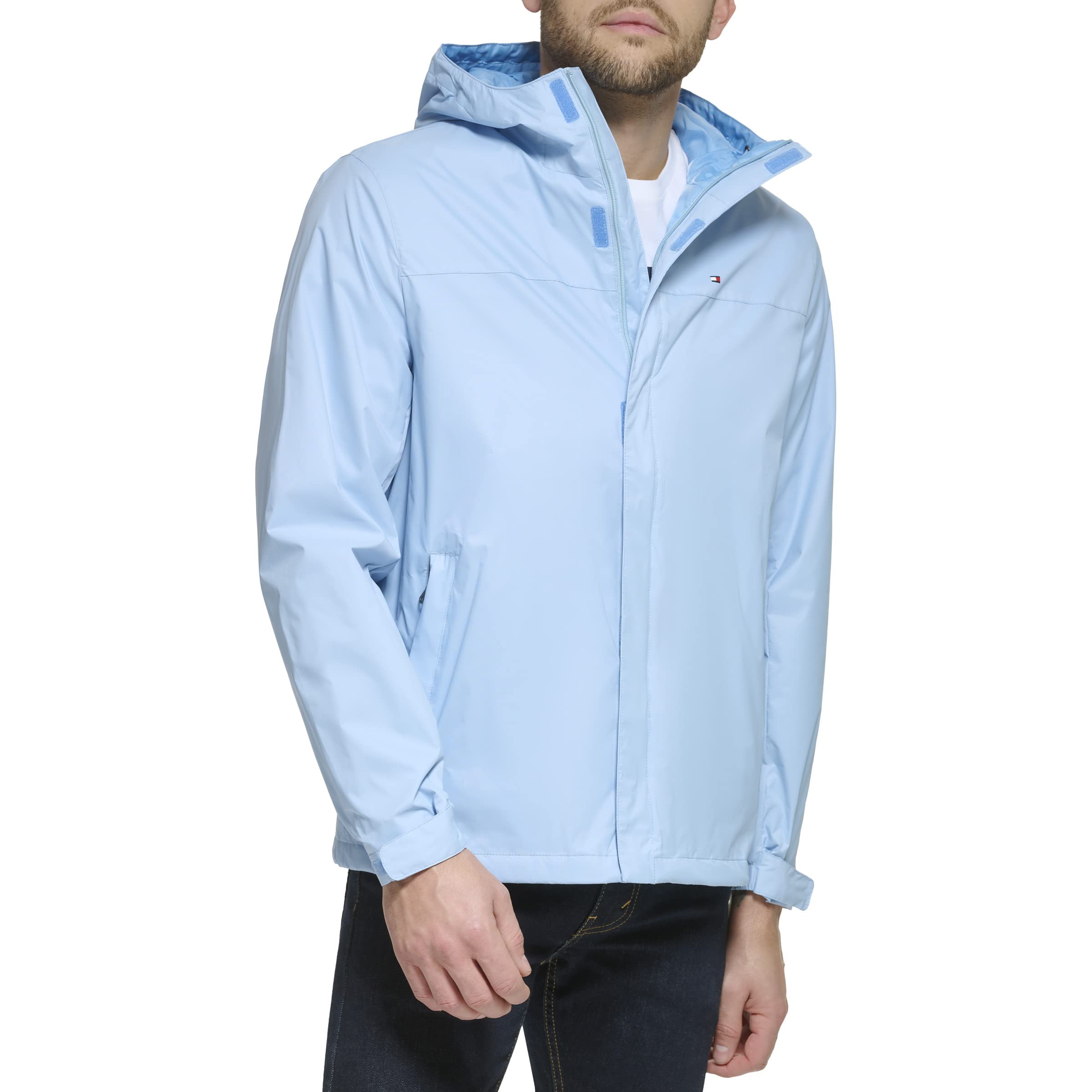 Foto 2 pulgar | Chaqueta Tommy Hilfiger Azul Ligera e Impermeable para Hombre - Venta Internacional