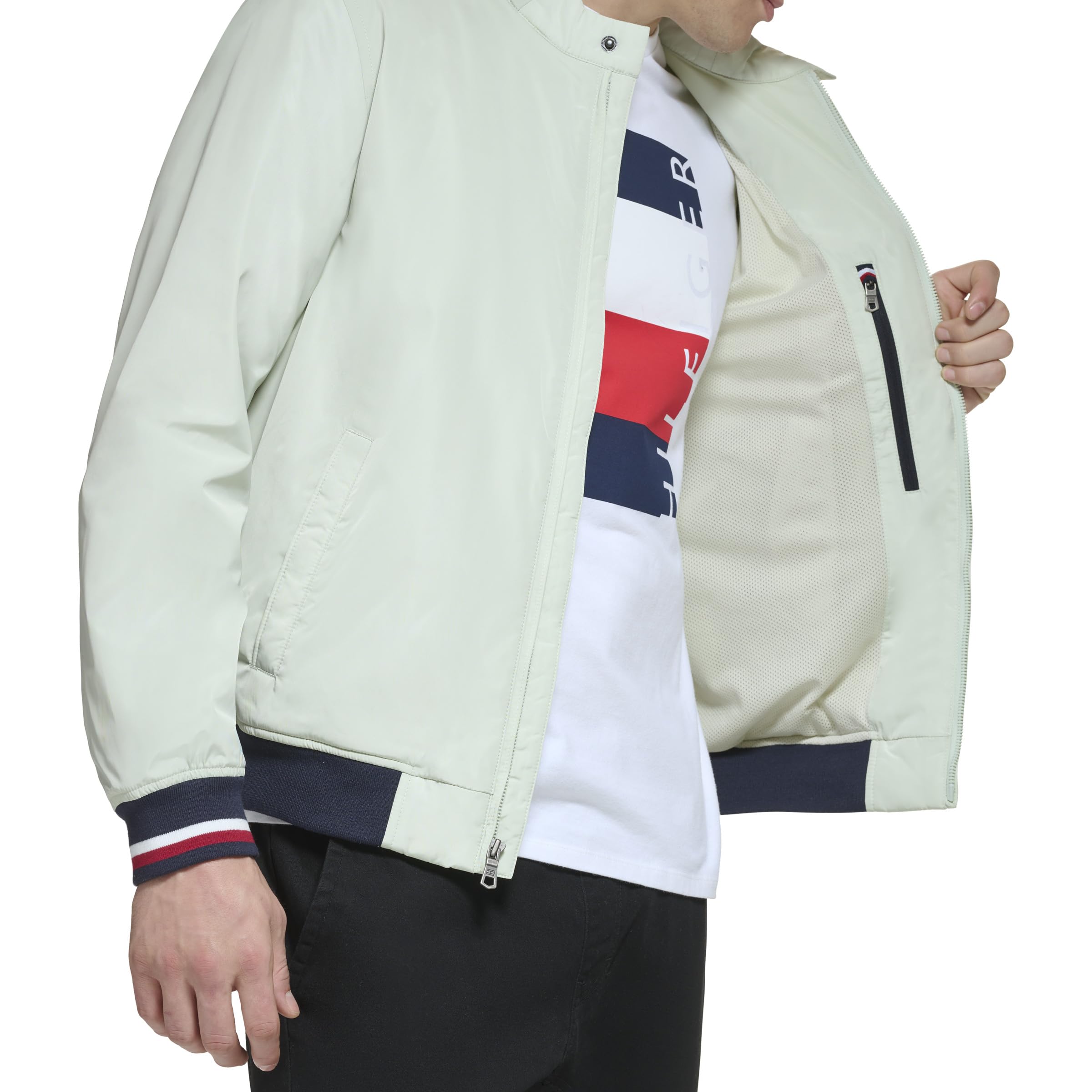 Foto 5 pulgar | Chaqueta Tipo Bomber Tommy Hilfiger, Ligera, De Punto Acanalado - Venta Internacional.