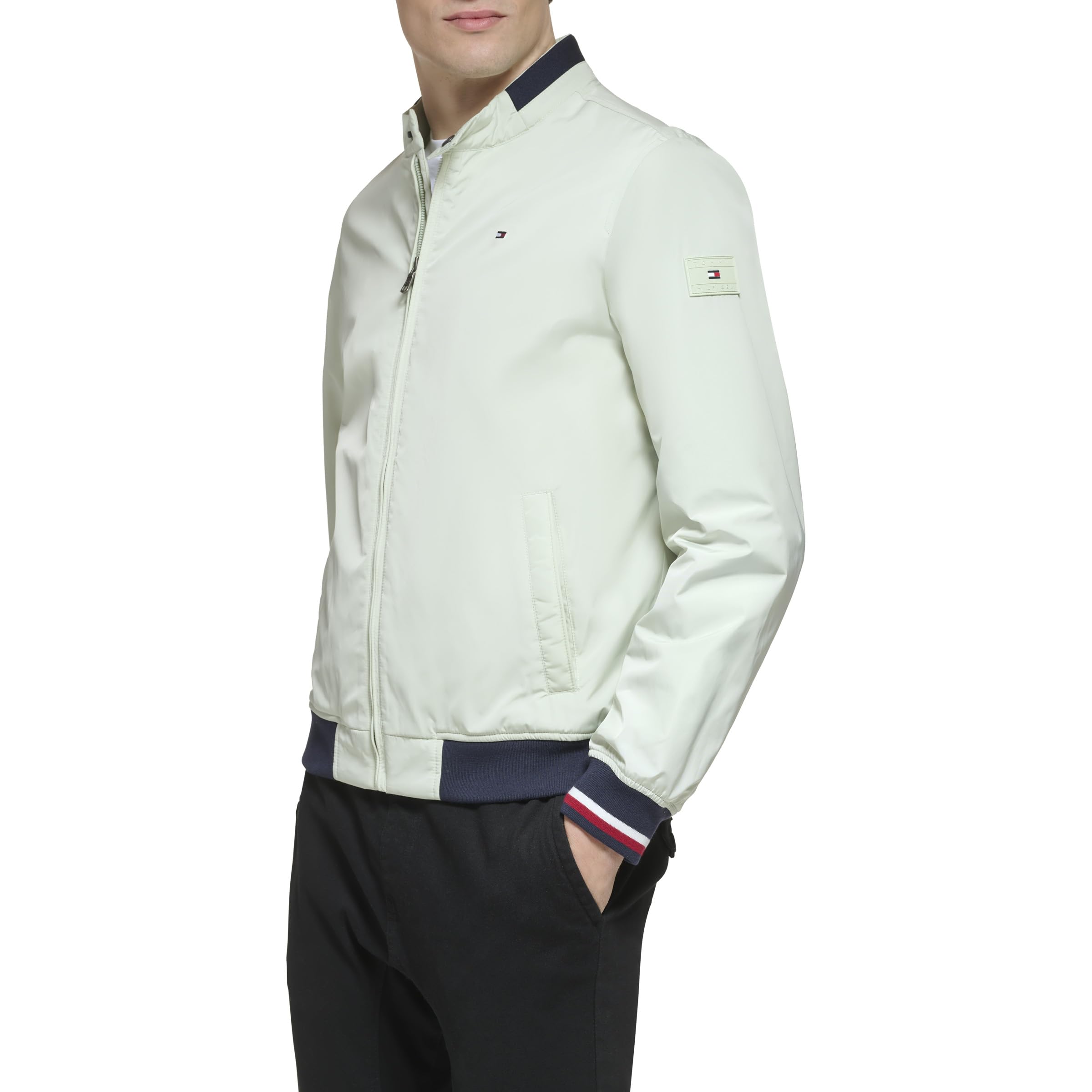 Foto 6 pulgar | Chaqueta Tipo Bomber Tommy Hilfiger, Ligera, De Punto Acanalado - Venta Internacional.