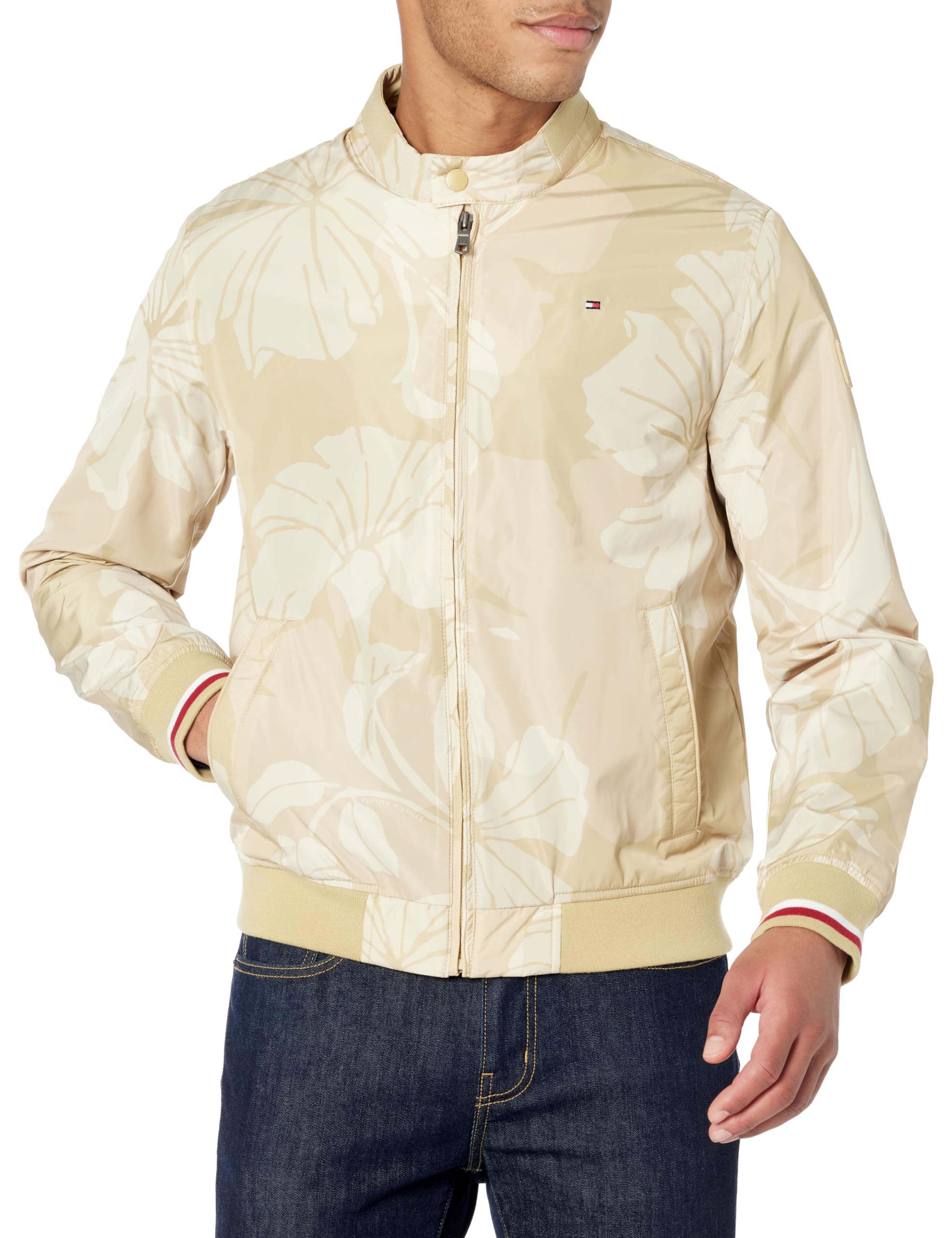 Foto 2 pulgar | Chaqueta Tipo Bomber Tommy Hilfiger, Ligera, De Punto Acanalado - Venta Internacional.