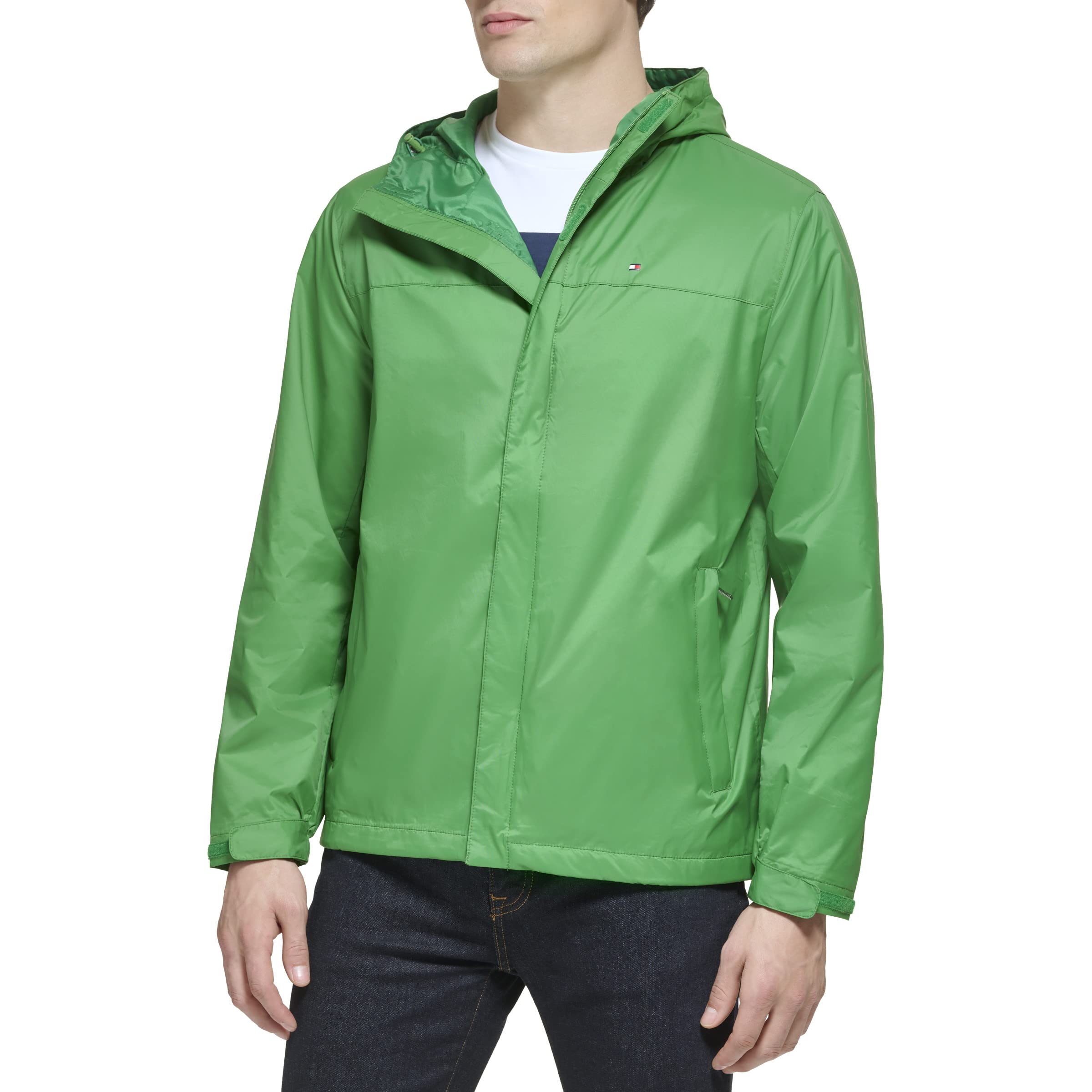 Chaqueta Tommy Hilfiger Ligera Impermeable Para Hombre Verde - Venta Internacional.