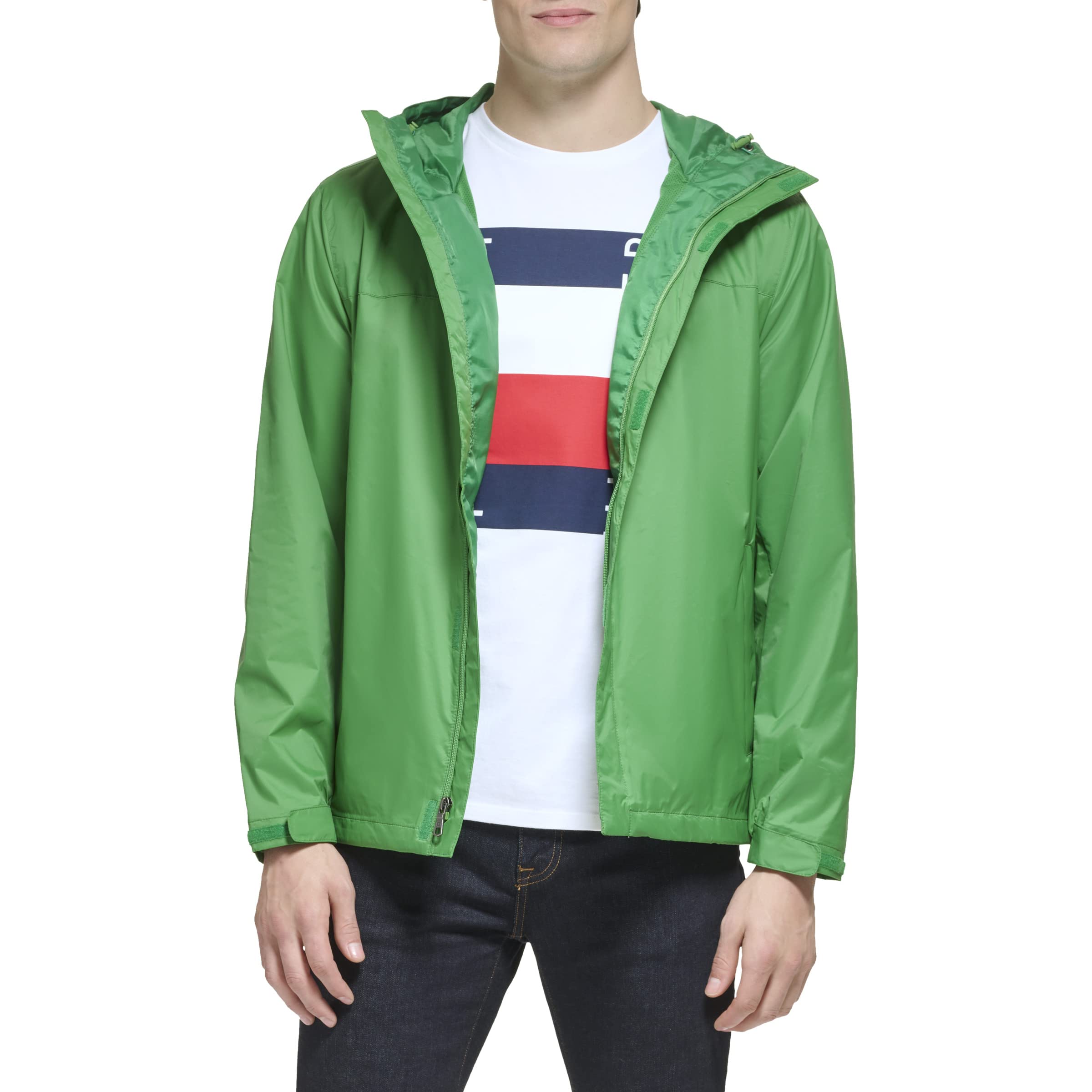 Foto 3 pulgar | Chaqueta Tommy Hilfiger Ligera Impermeable Para Hombre Verde - Venta Internacional.