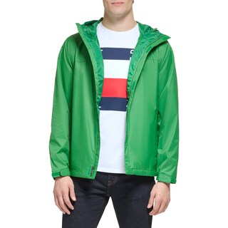 Foto 2 | Chaqueta Tommy Hilfiger Ligera Impermeable Para Hombre Verde - Venta Internacional.