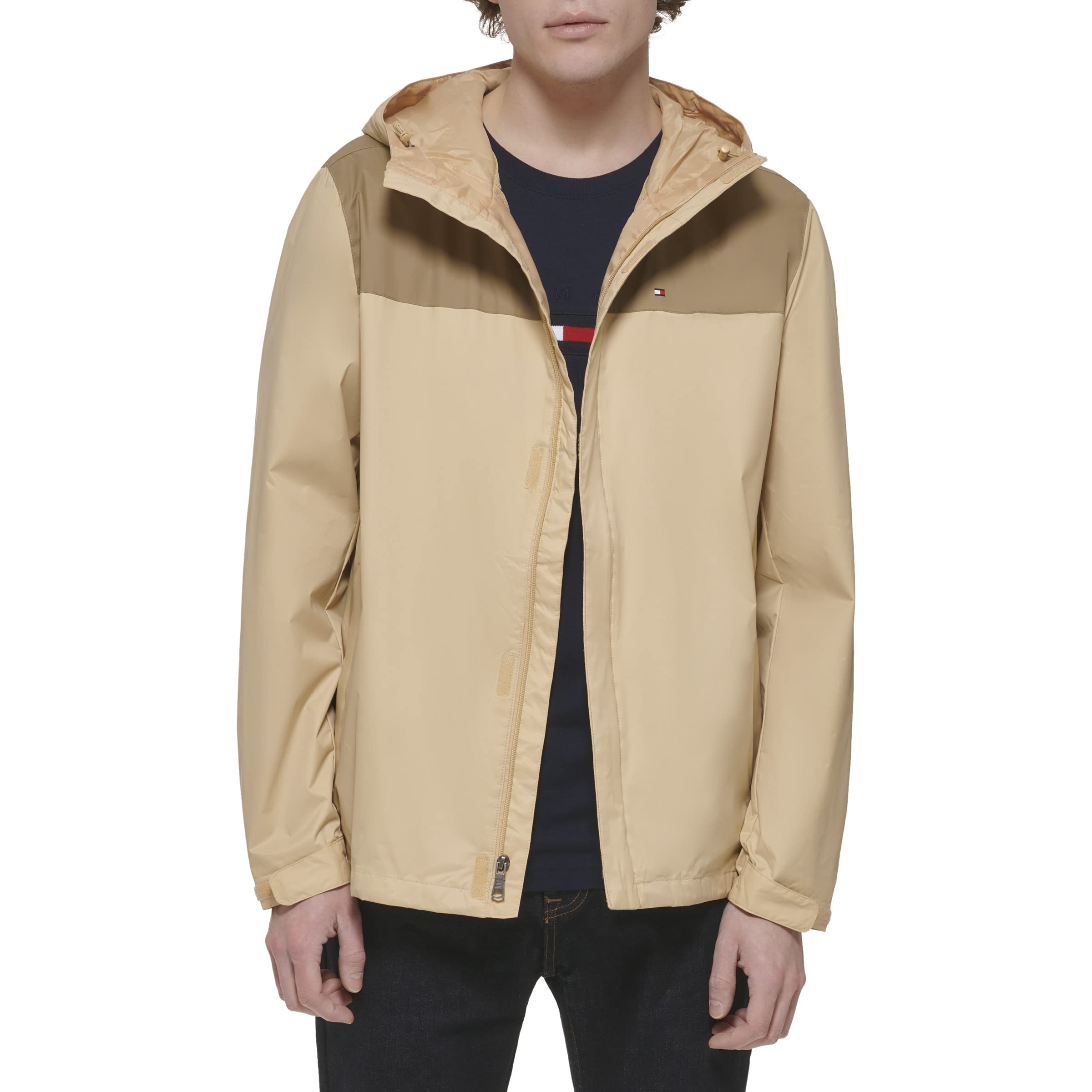 Foto 3 pulgar | Chaqueta Tommy Hilfiger Ligera Impermeable Para Hombre, Color Marrón - Venta Internacional.