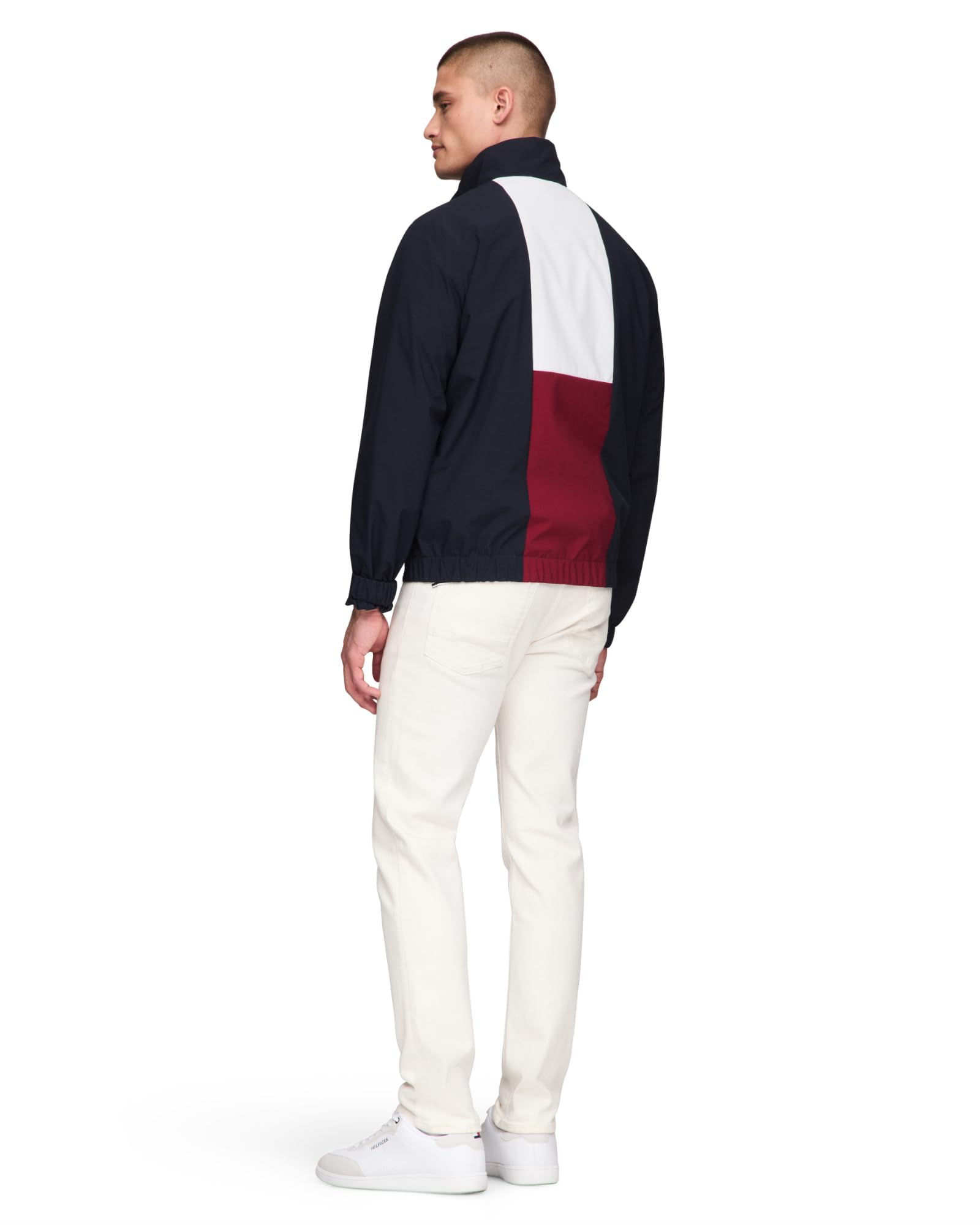 Foto 4 pulgar | Chaqueta Tommy Hilfiger Para Hombre Con La Bandera, Blusón Ligero De Poliéster - Venta Internacional.