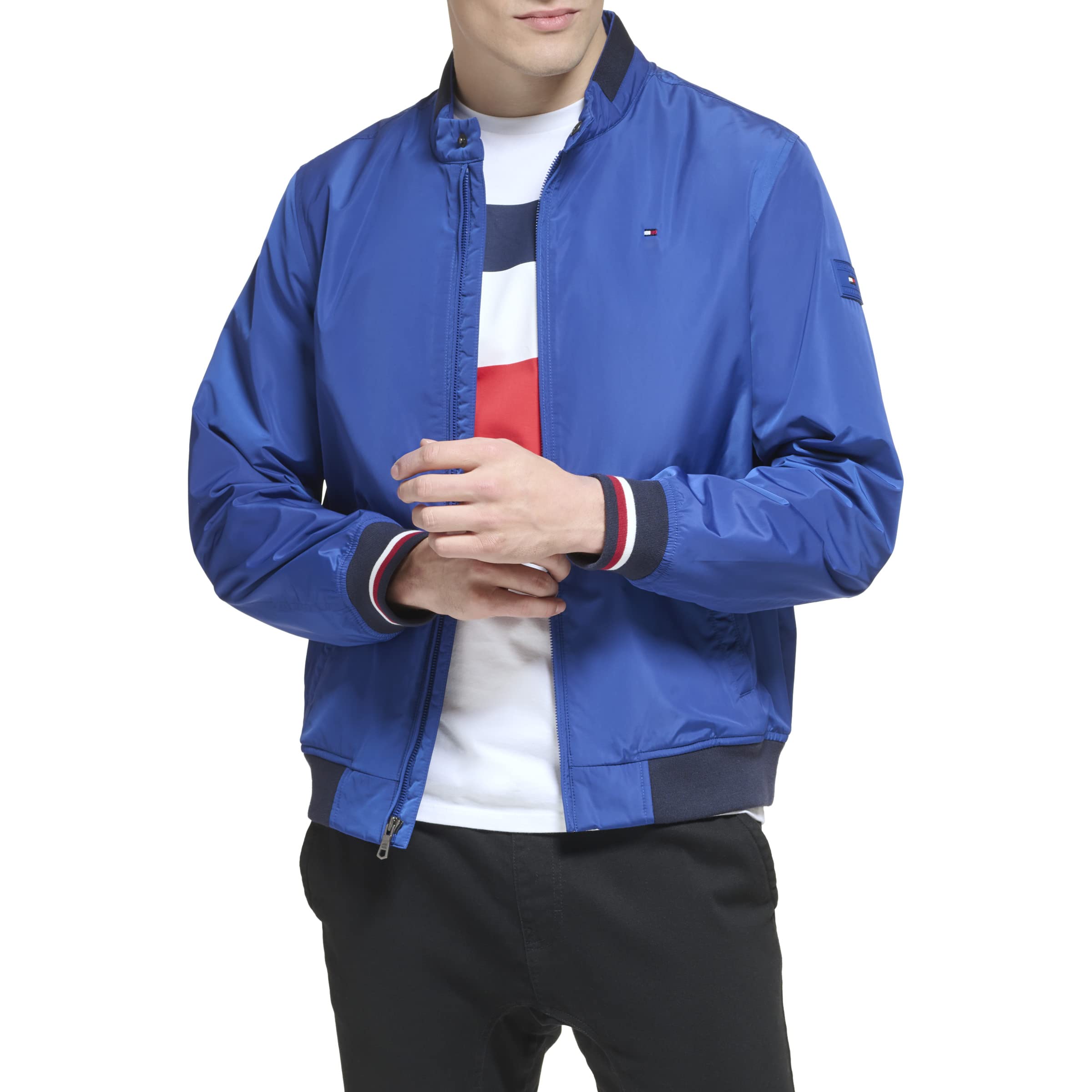 Foto 3 pulgar | Chaqueta Tipo Bomber Tommy Hilfiger, Ligera, De Punto Acanalado - Venta Internacional.