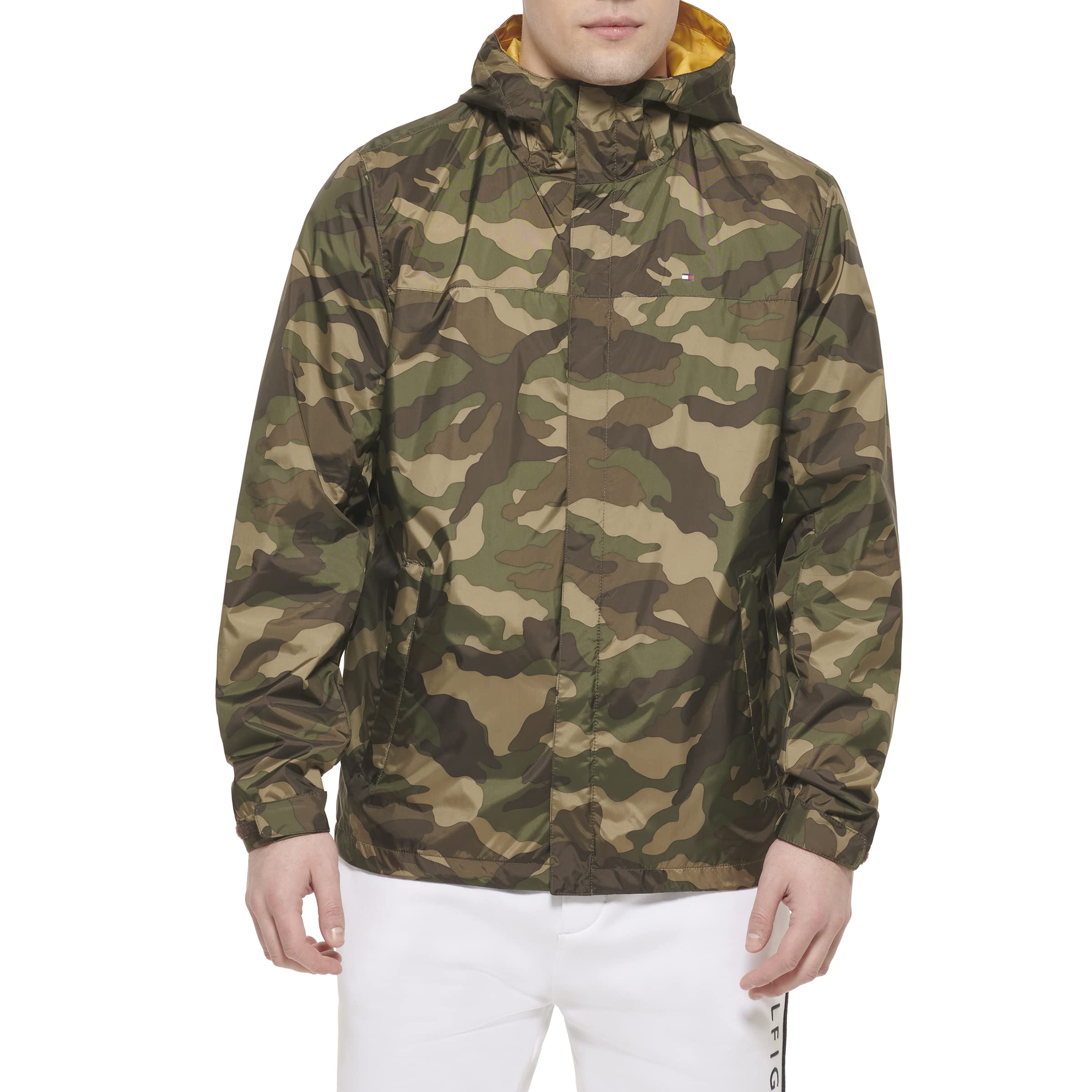 Foto 2 | Chamarra Tommy Hilfiger Ligera Impermeable Camuflaje - Venta Internacional