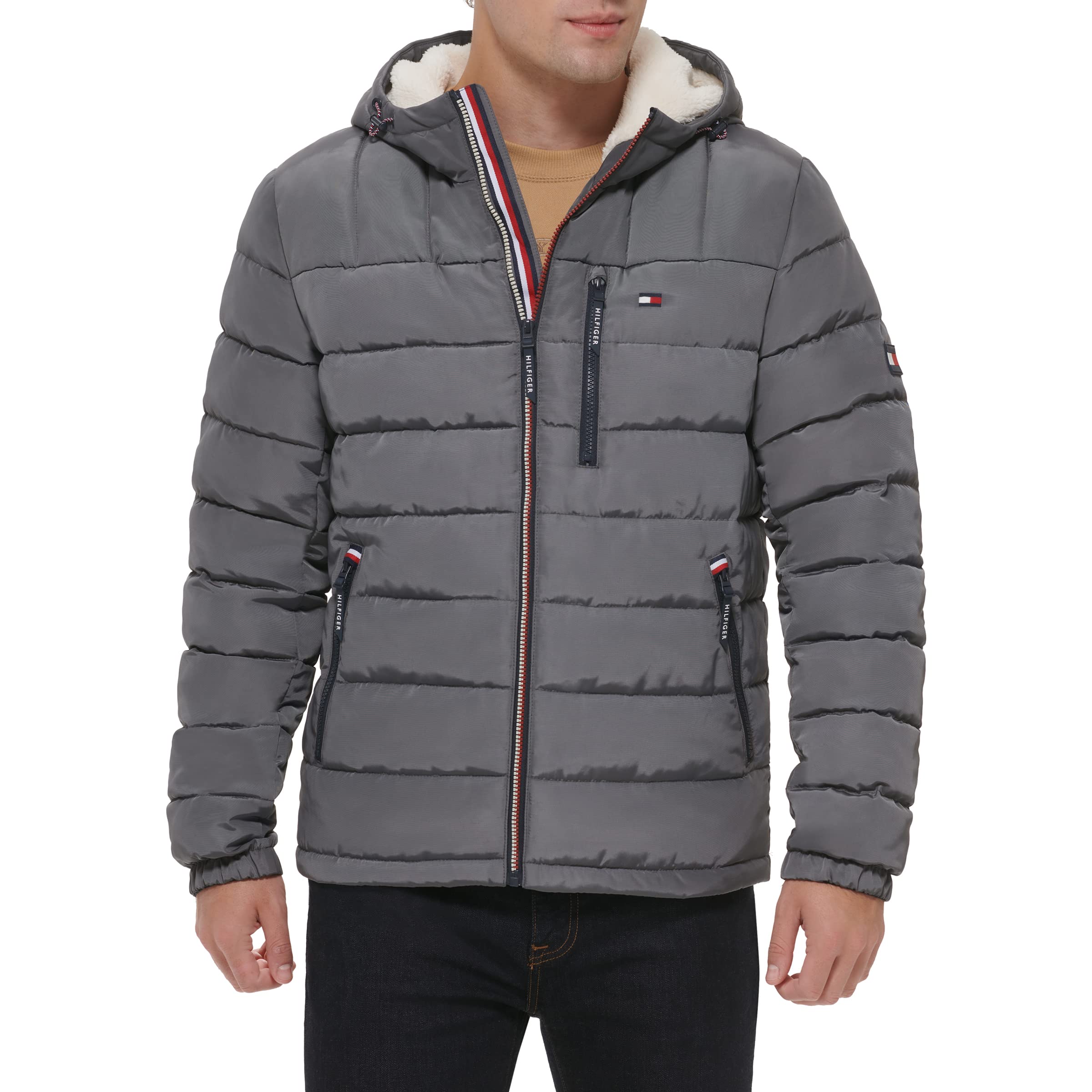 Foto 2 pulgar | Chaqueta Tommy Hilfiger Para Hombre, De Peso Medio, Con Forro Sherpa - Venta Internacional.